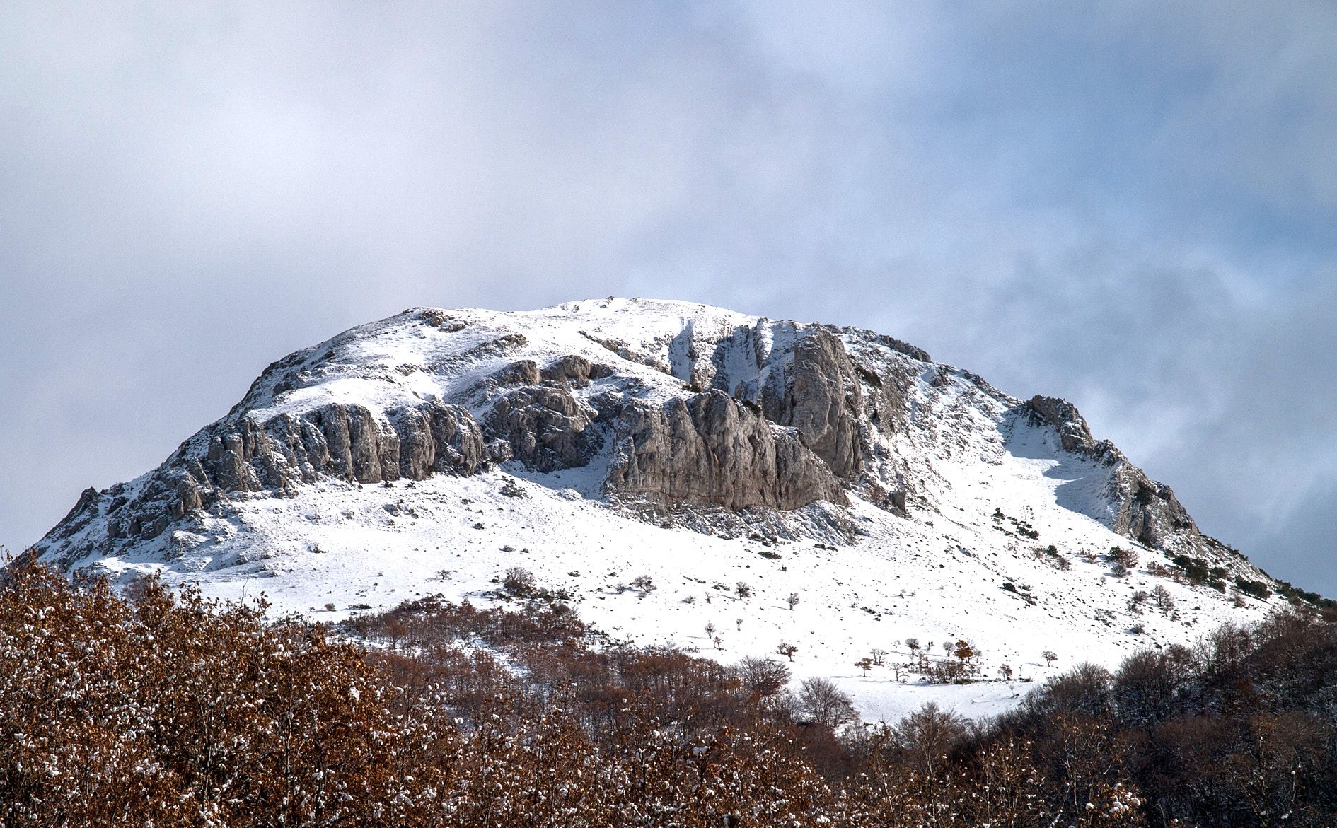 El Cueto de San Mateo desde el bosque. | VICENTE GARCÍA