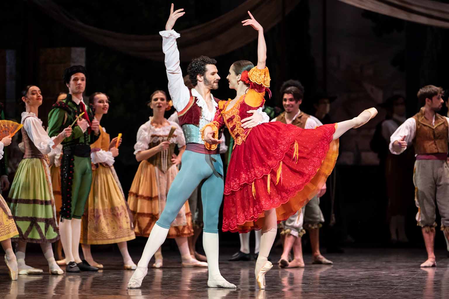 Una escena del ‘Don Quijote’ de Rudolf Nureyev. | L.N.C.