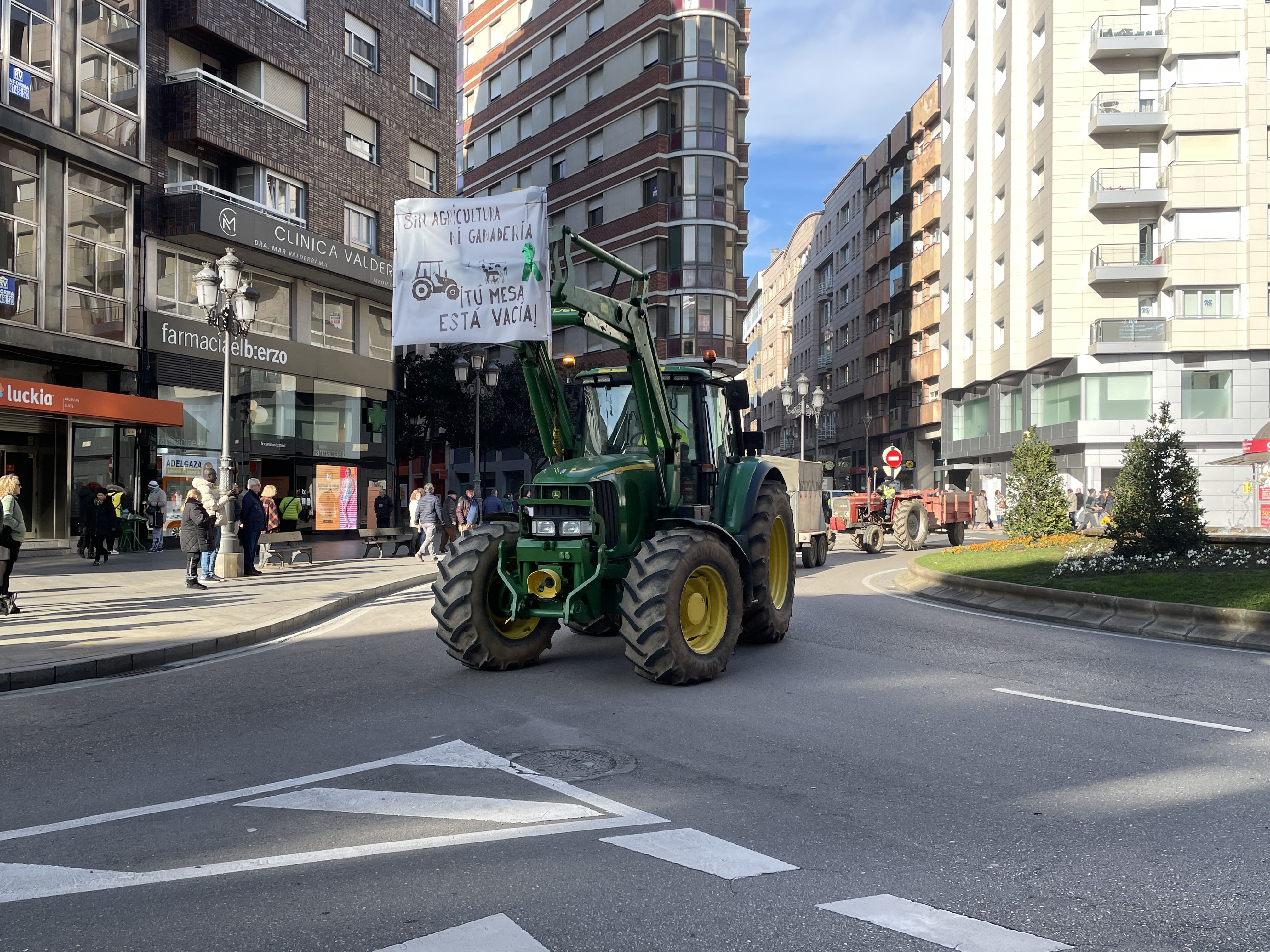 Tractorada en Ponferrada hace casi dos meses. | Javier Fernández