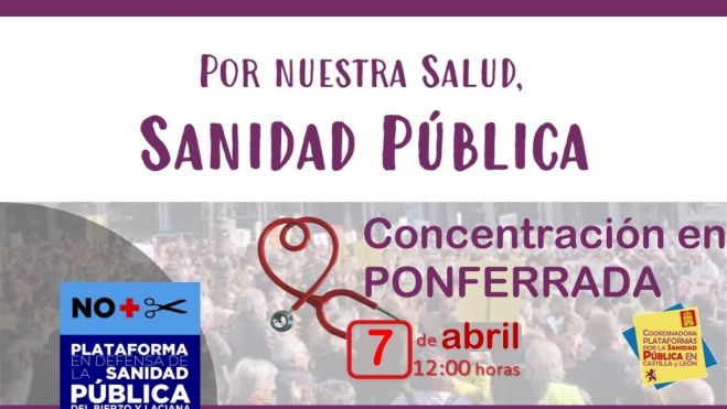 Cartel de la concentración de este domingo.