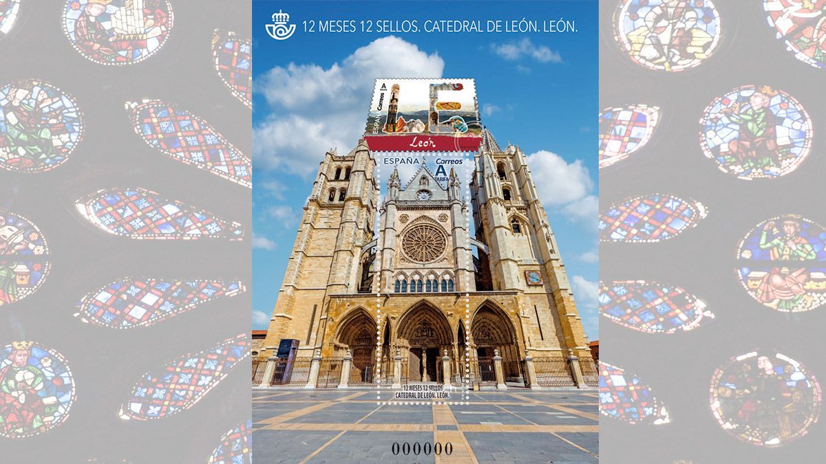 Sello de Correos de la Catedral de León. | L.N.C.