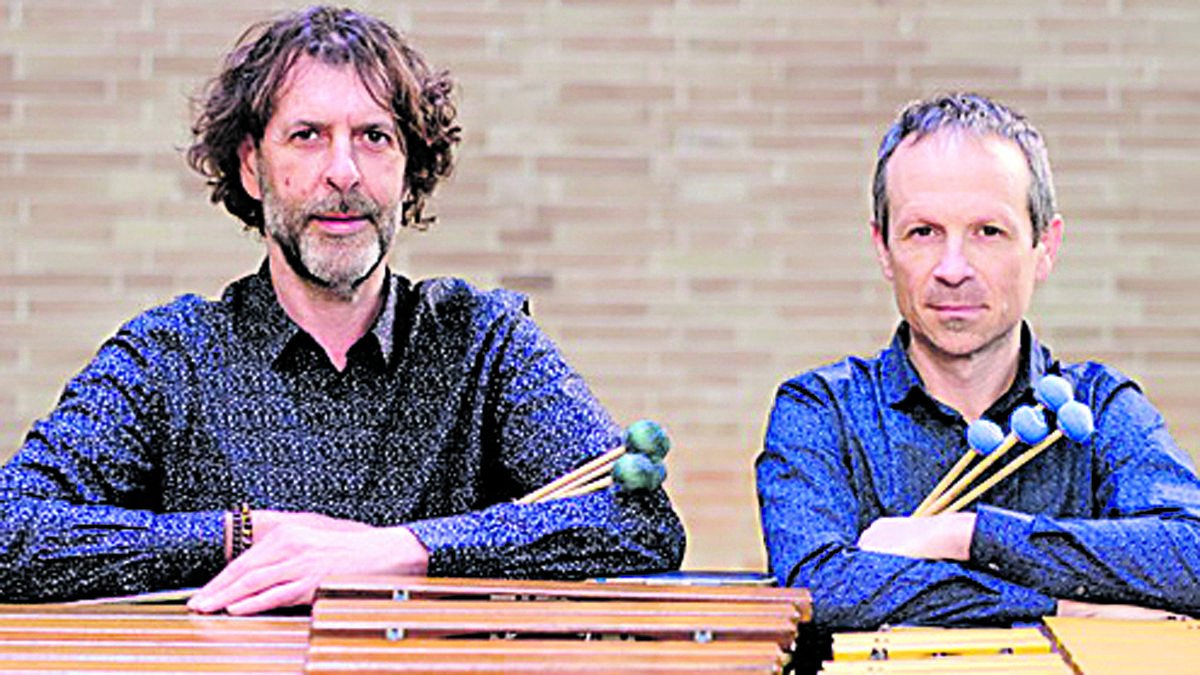 Los integrantes de Qduo percusión. | L.N.C.