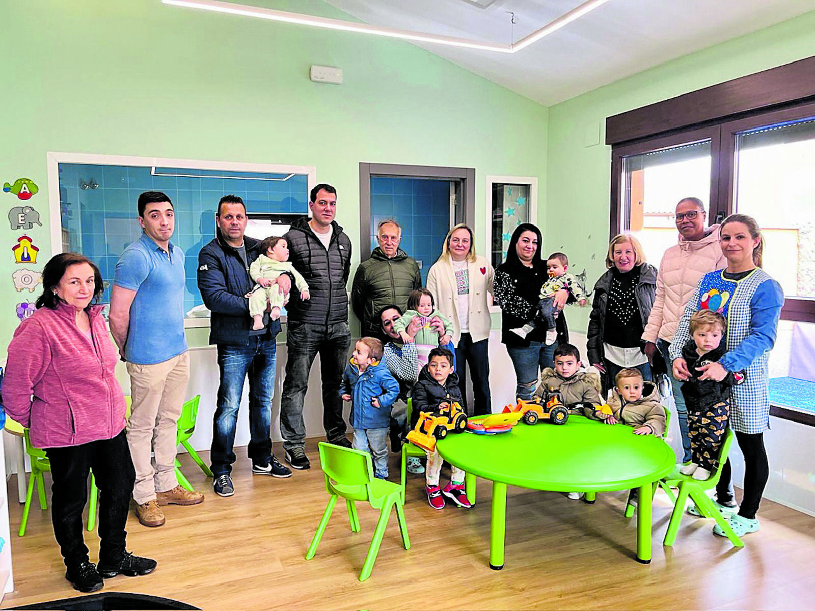 Un momento del acto de bienvenida a las familias. | L.N.C.