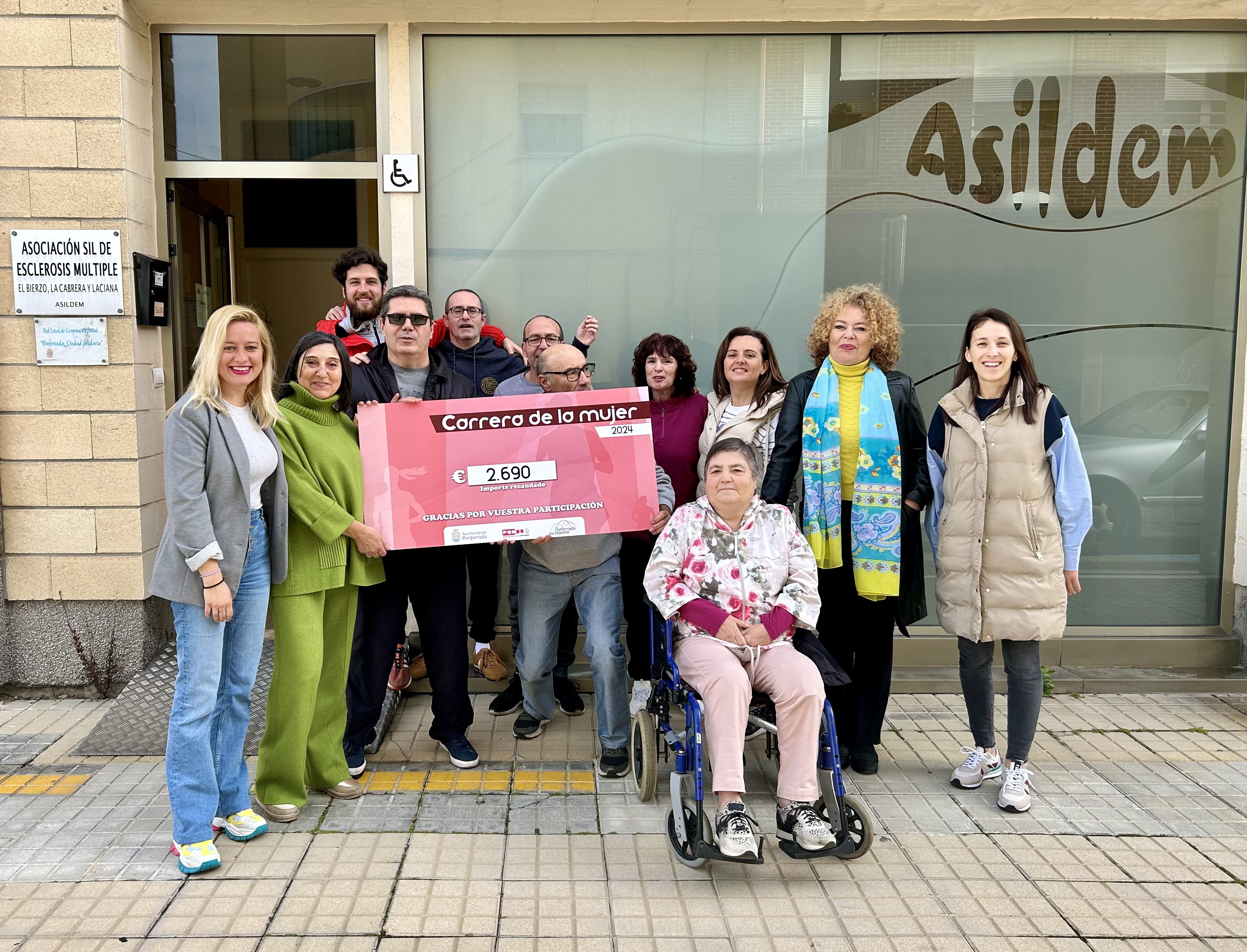 Entrega de la recaudación a Asildem.