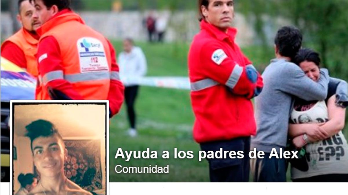 Perfil de Facebook para informar de la recaudación de fondos para la familia del chico. Perfil de Facebook para informar de la recaudación de fondos para la familia del chico.