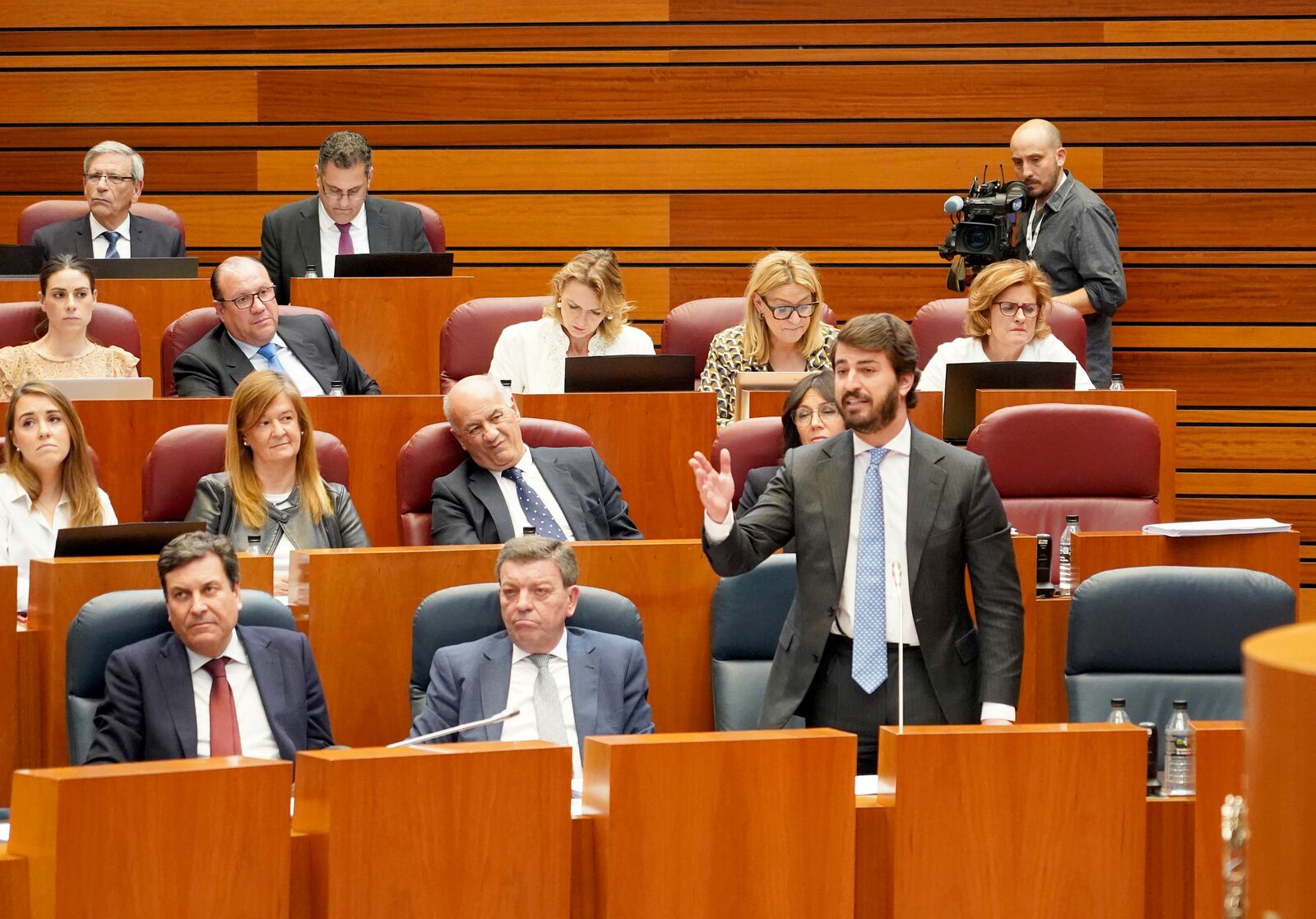 Juan García-Gallardo durante su intervención en el pleno de este martes. | LETICIA PÉREZ (ICAL)