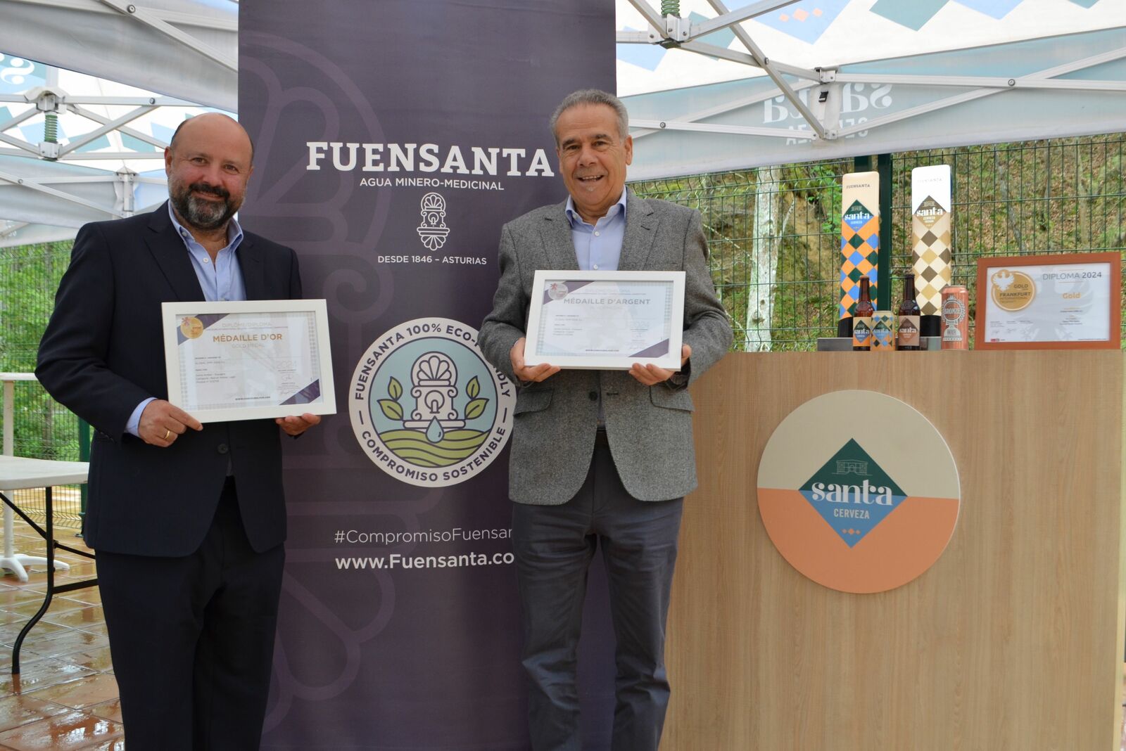 Jose Luis Fernández Martín Caro, presidente de Fuensanta, y Jose Miguel Fernández Rodíguez, socio de Fuensanta. | L.N.C.