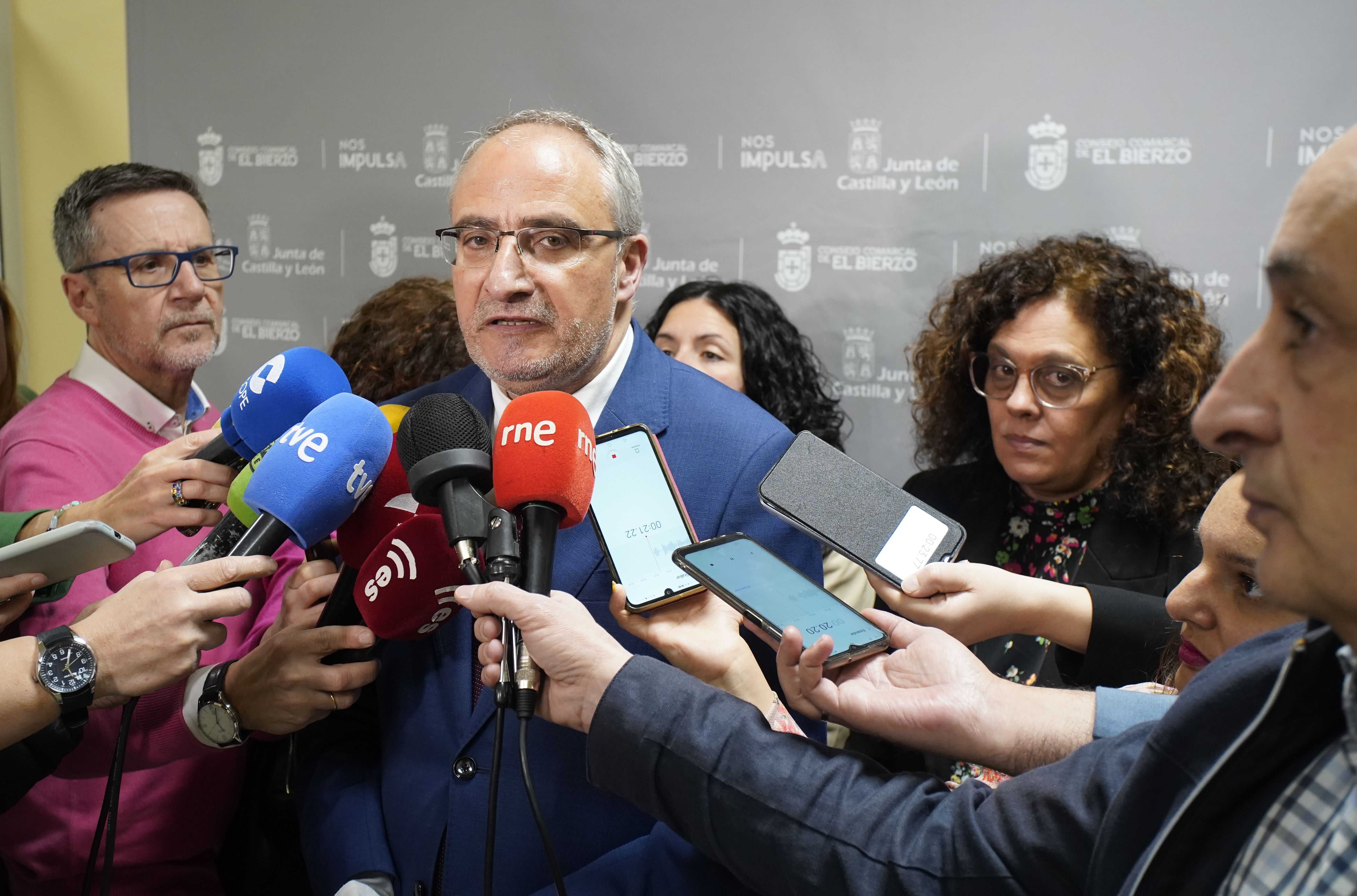 Olegario Ramón ha ofrecido declaraciones a los medios de comunicación en la mañana de este viernes. | CÉSAR SÁNCHEZ (ICAL)