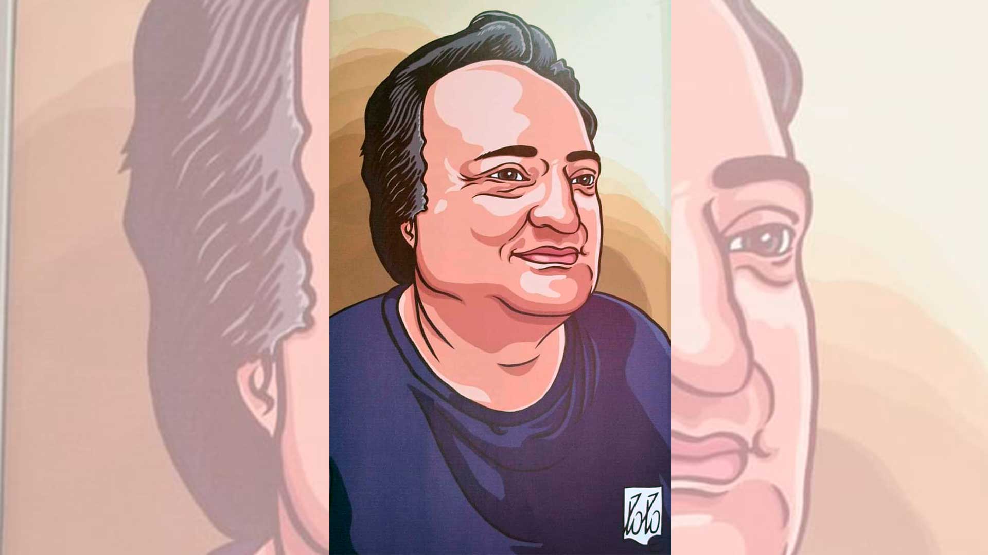 Retrato del dibujante Juárez realizado por Lolo.