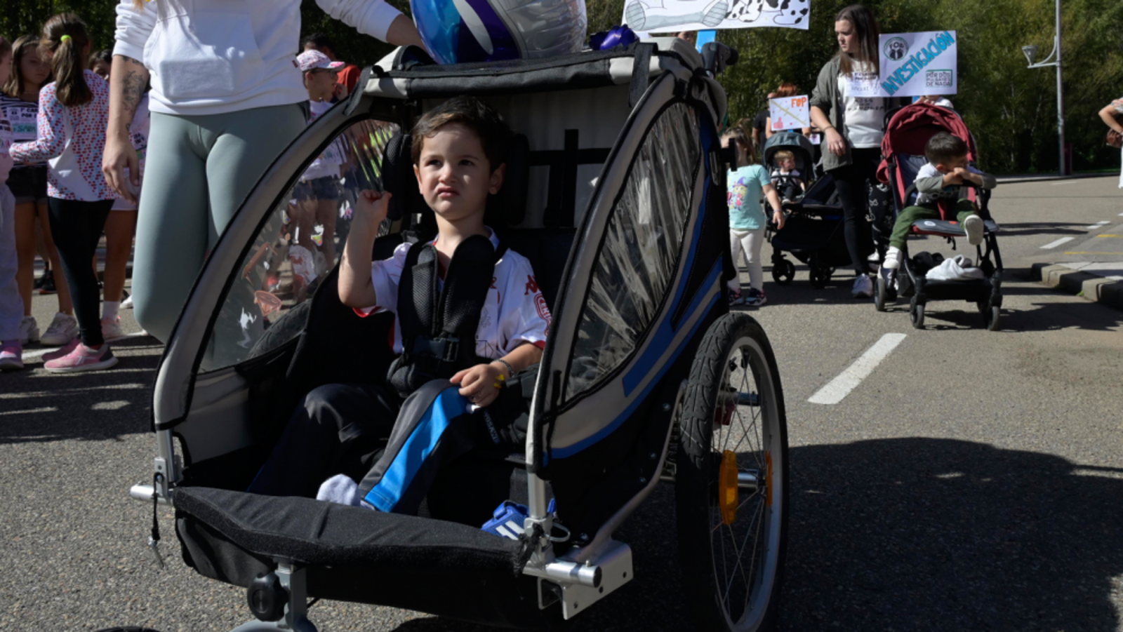 Darío en una carrera solidaria en La Pola de Gordón. | MAURICIO PEÑA