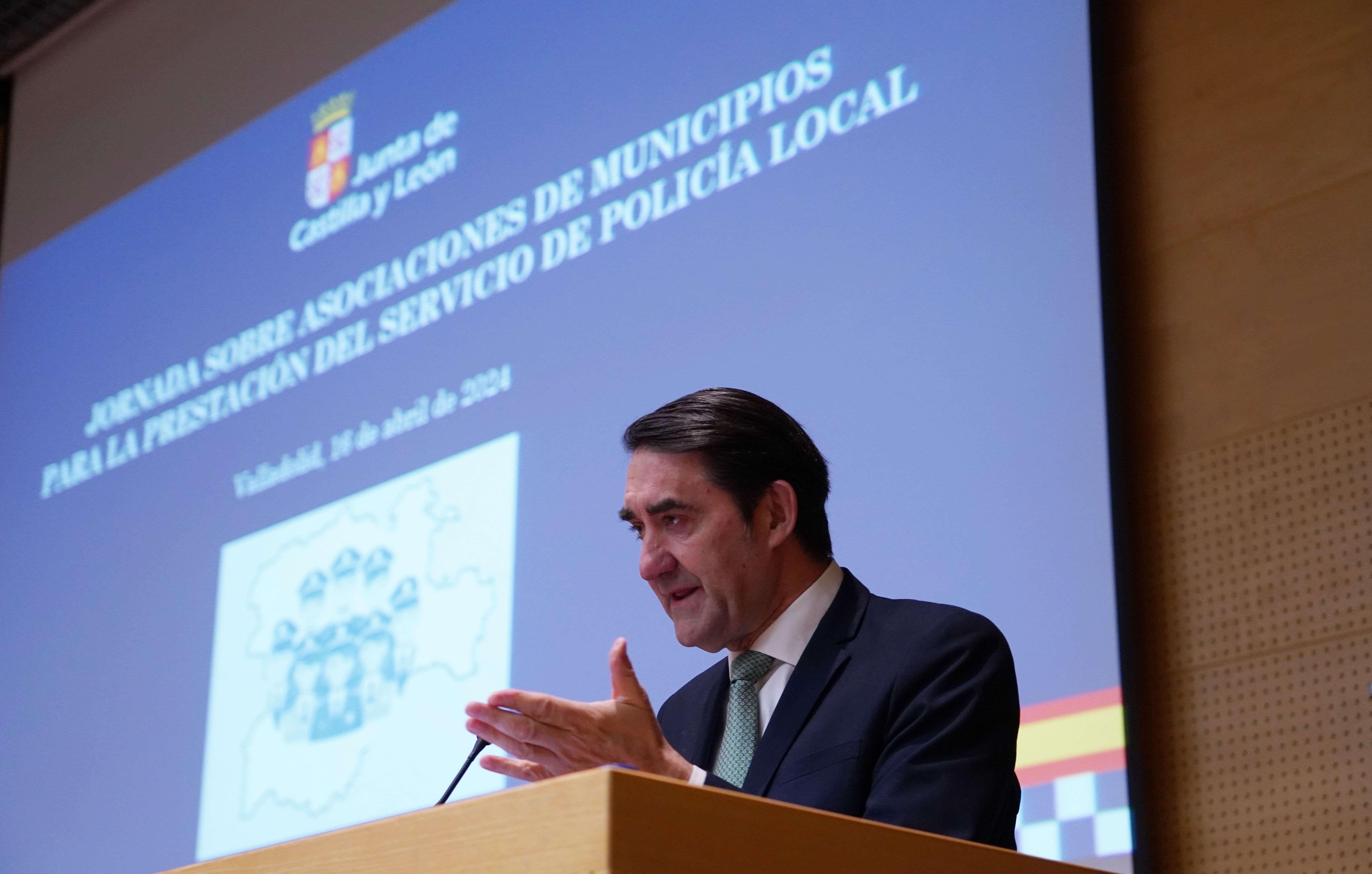  Juan Carlos Suárez-Quiñones durante un acto en Valladolid este martes. | ICAL