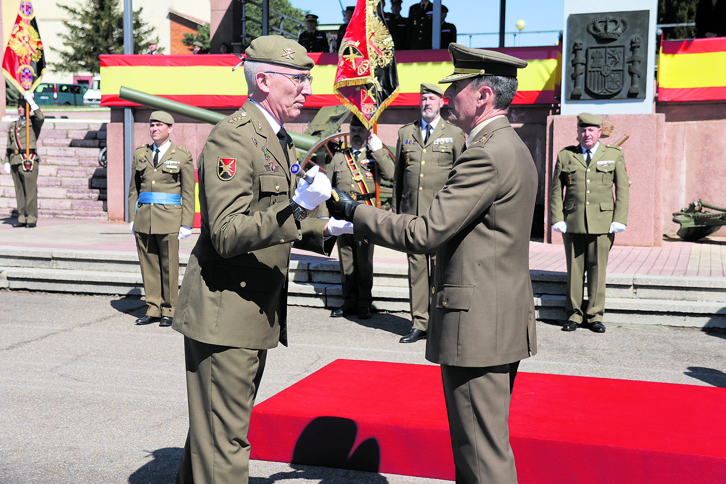 Ceremonia de entrega de mando en la base militar ‘Conde de Gazola’. | L.N.C.