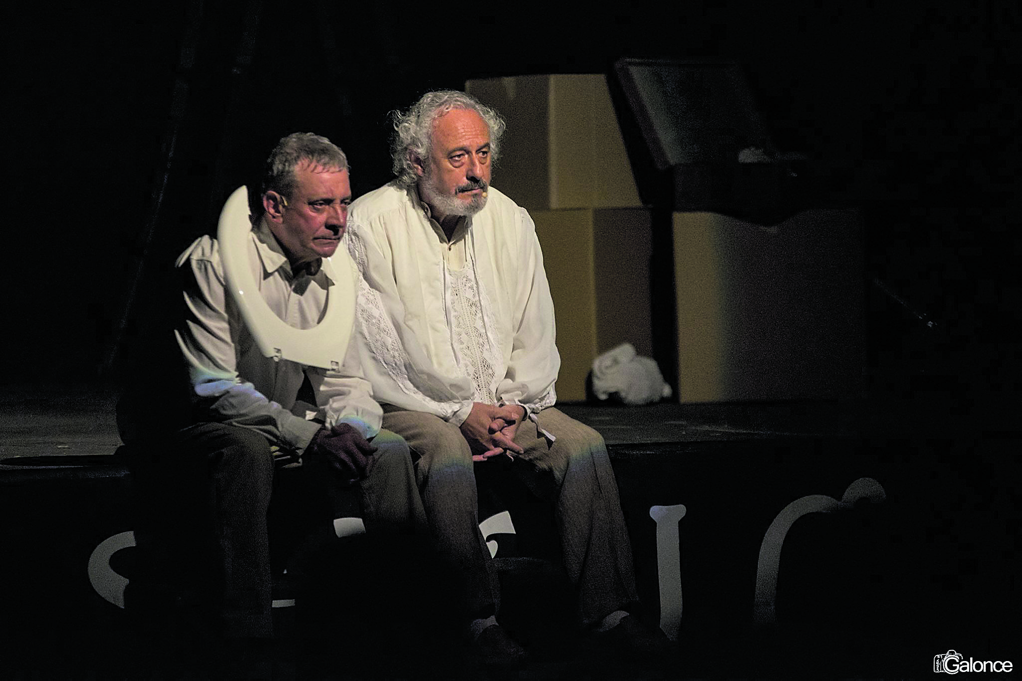 Miguel Barajas y Ricardo García protagonizan la obra ‘Dos actores’. | GALONCE