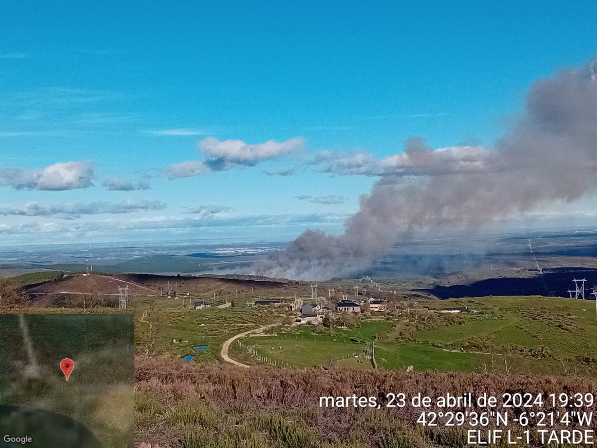 Imagen del área afectada por el fuego. | JCYL