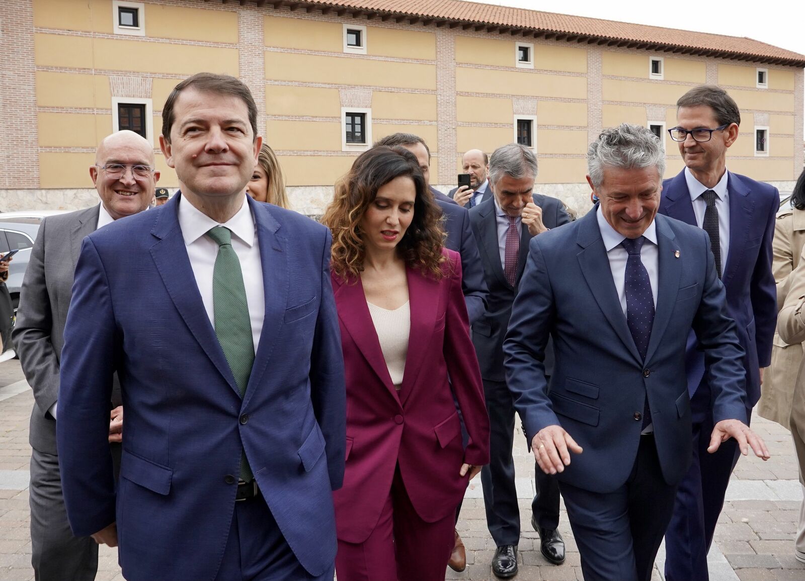 Alfonso Fernández Mañueco junto a Isabel Díaz Ayuso este miércoles en Valladolid. | MIRIAM CHACÓN (ICAL)