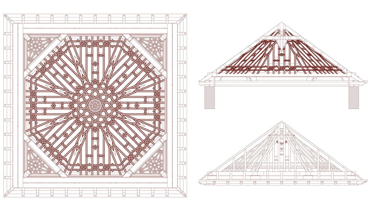 Proyecto para la nueva armadura del presbiterio de la ermita del Cristo de las Eras. | CENTRO DE OFICIOS DE LEÓN