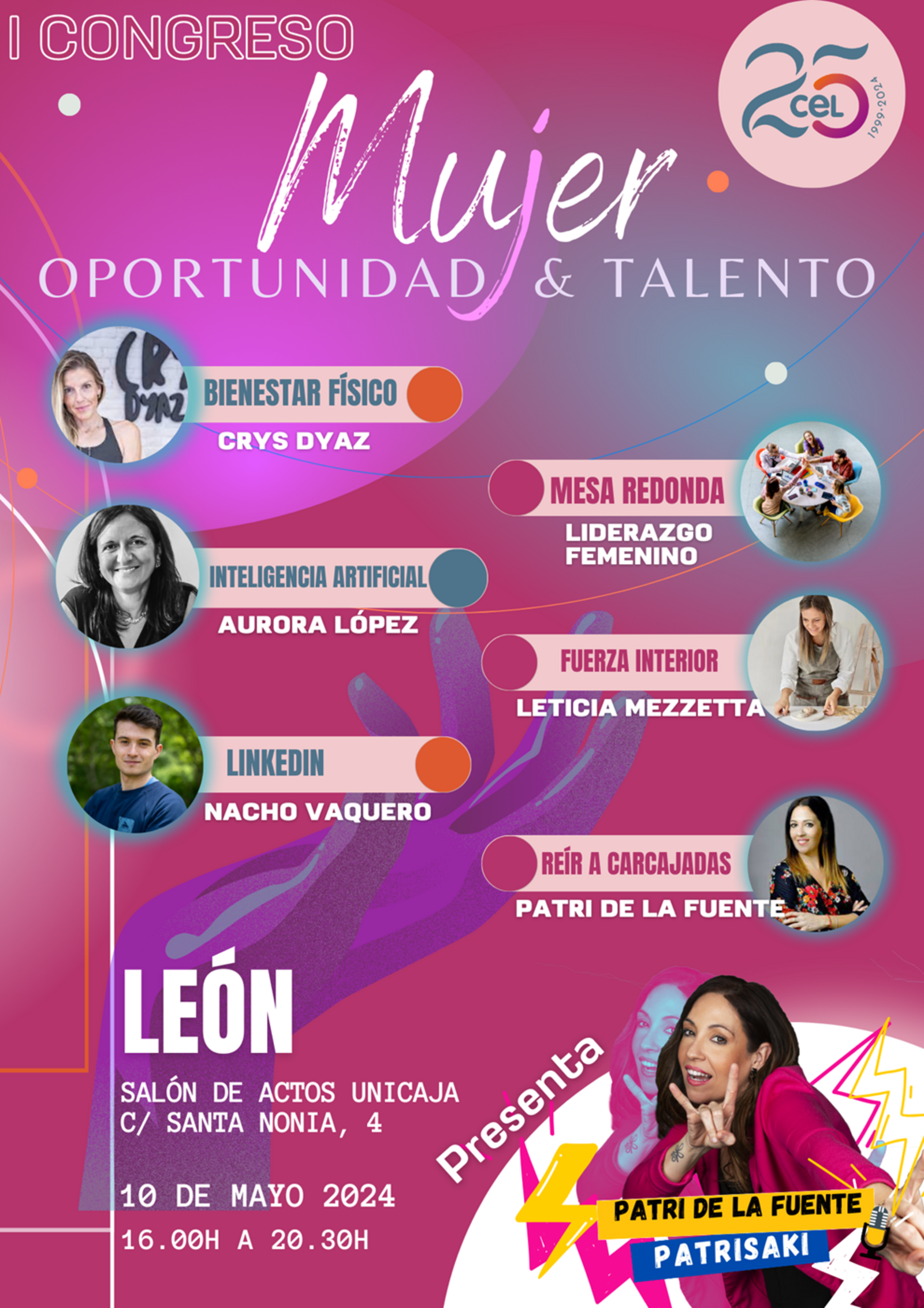 Cartel del I Congreso Mujer Oportunidad y Talento.