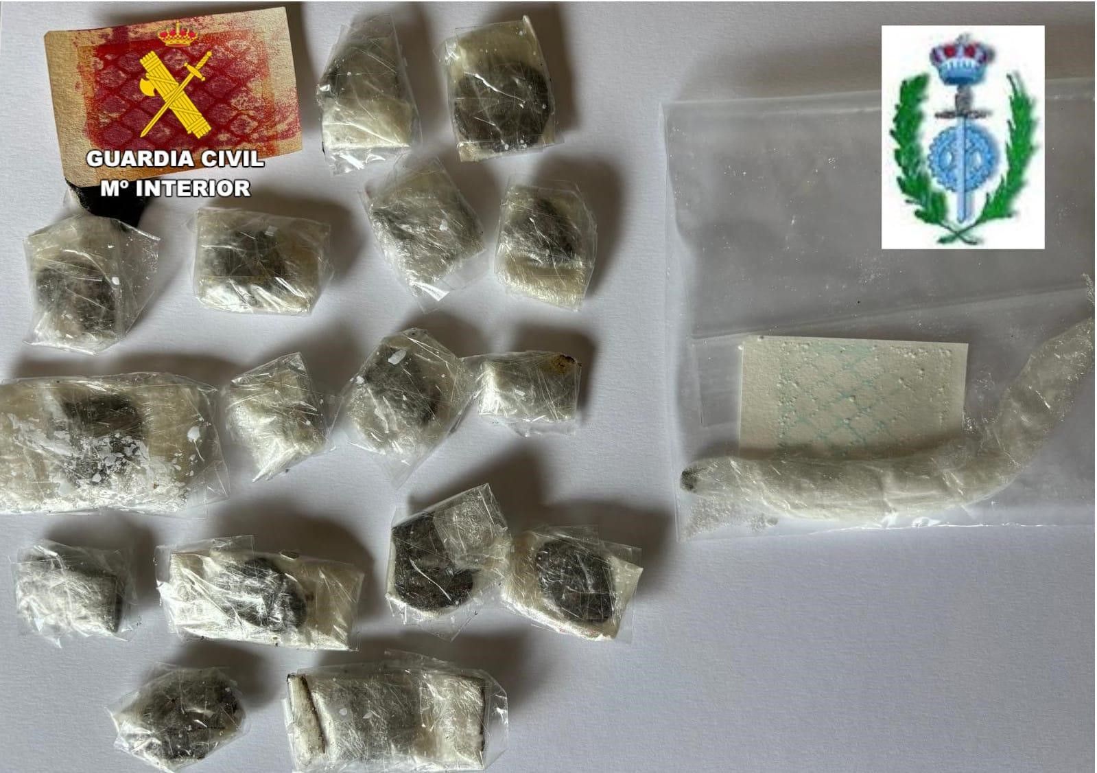 La droga incautada. | GUARDIA CIVIL