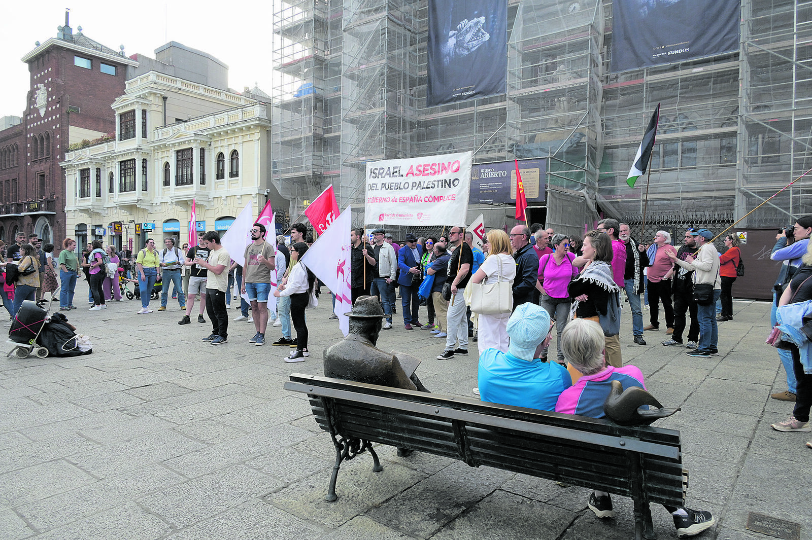 Protesta en León contra el genocidio en Palestina. | Mauricio Peña