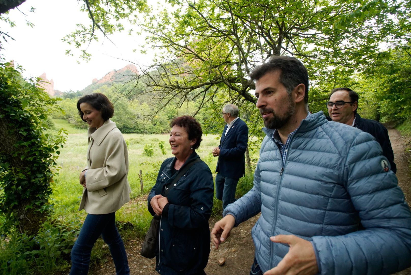 Tudanca en Las Médulas, donde hizo parada este lunes. | ICAL