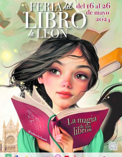 Cartel de la Feria del Libro de León. Cartel de la Feria del Libro de León.