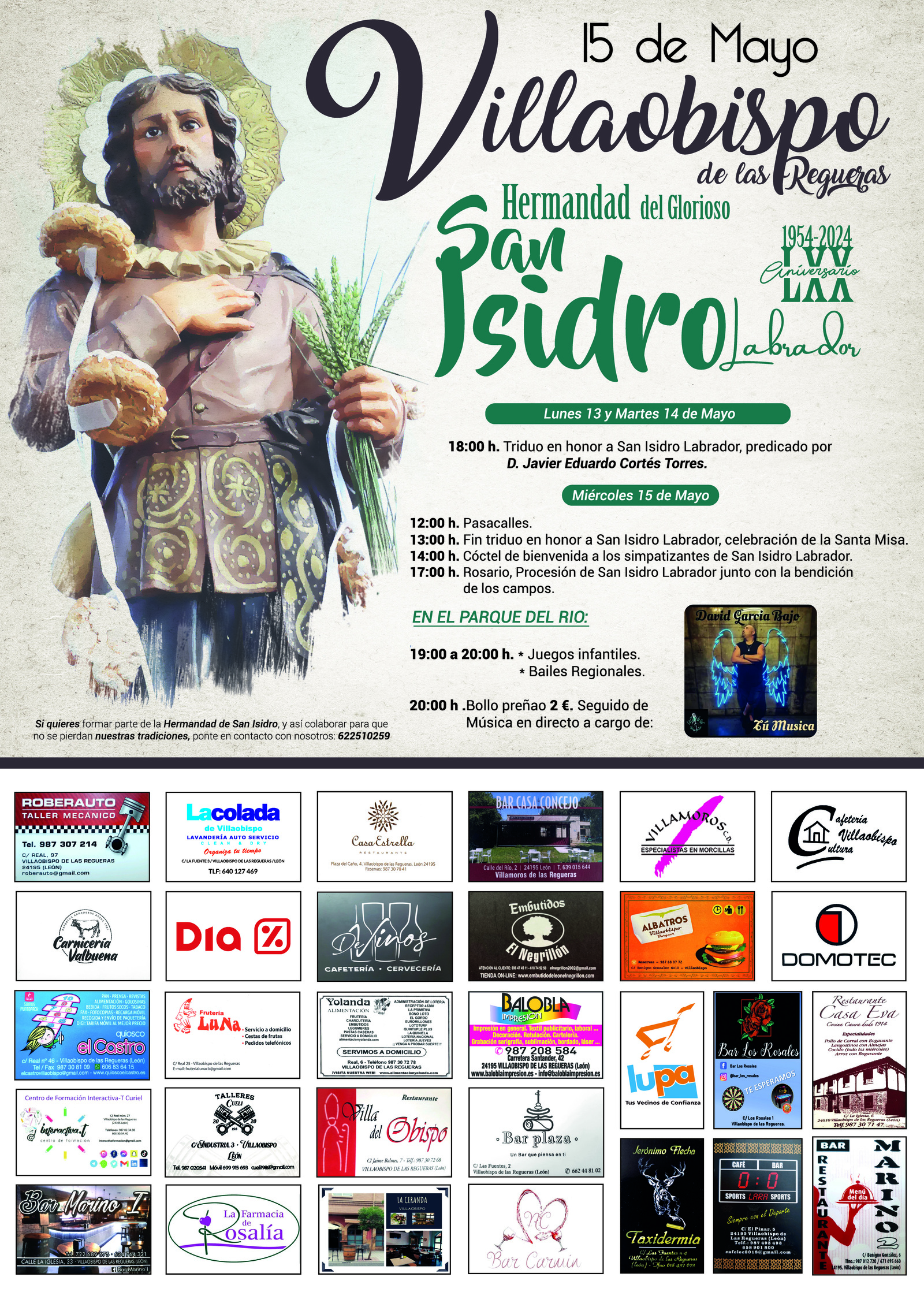 Cartel Fiesta de San Isidro Villaobispo Cartel Fiesta de San Isidro Villaobispo