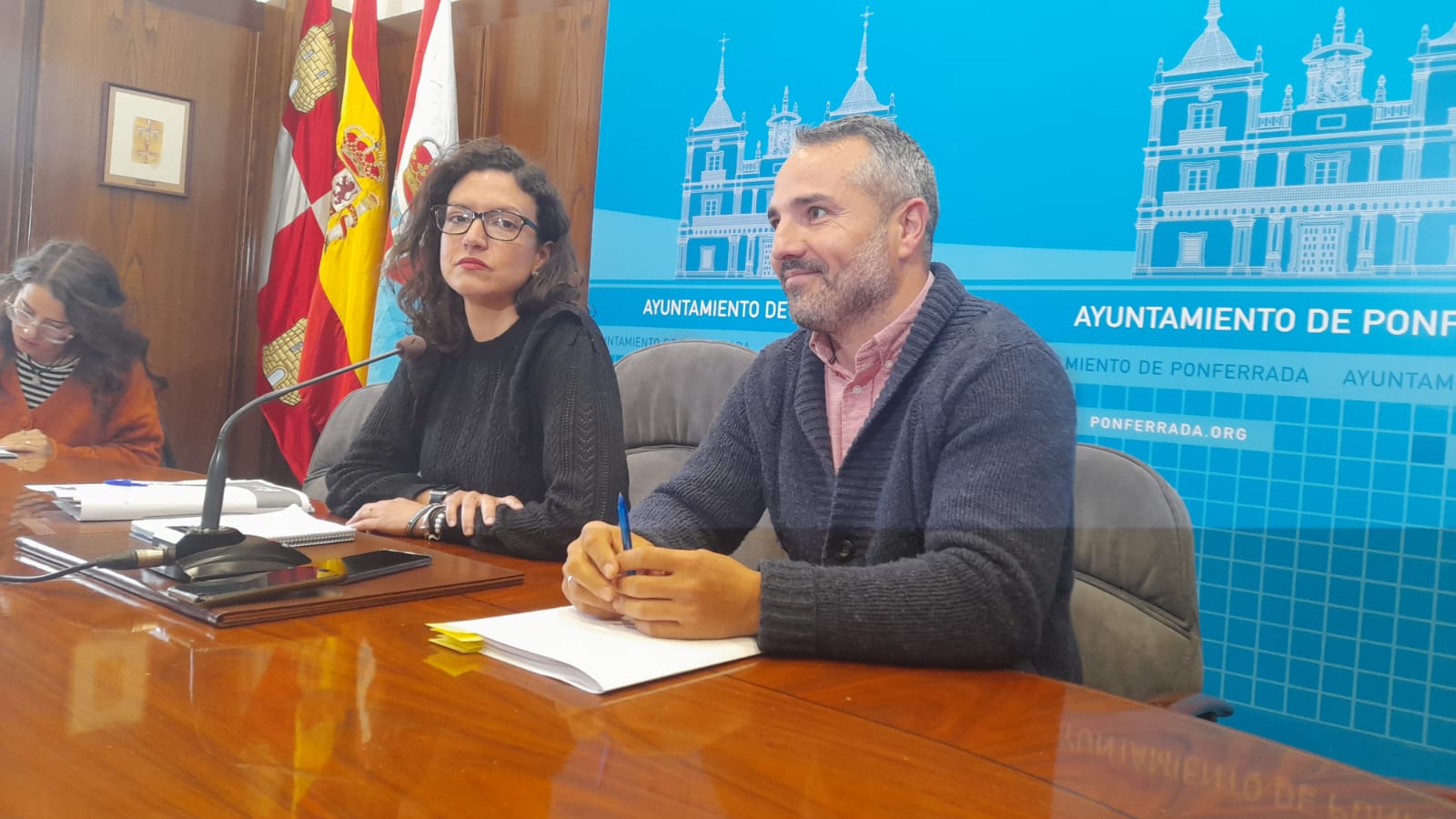 Coca y Pacios en rueda de prensa. | MAR IGLESIAS