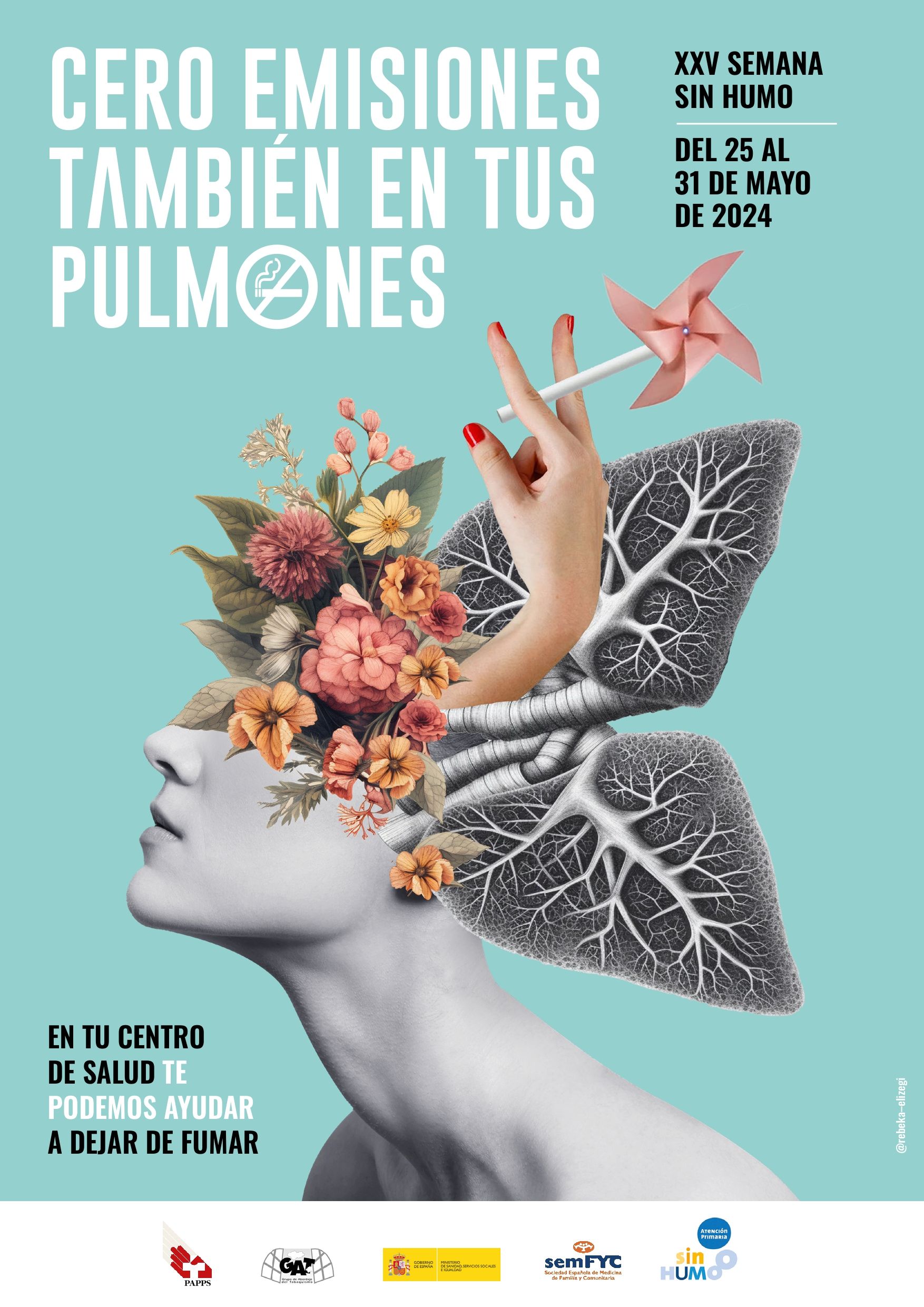 Cartel de la XXV Semana sin humo. | L.N.C.