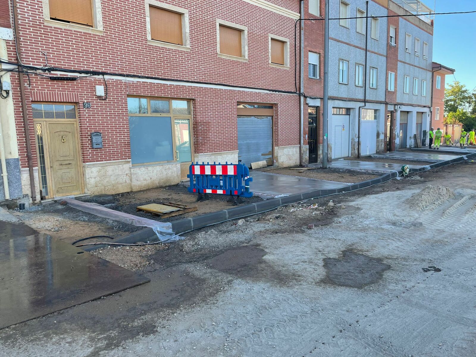 Obras de pavimentación de la avenida Madrid-Coruña. | L.N.C.