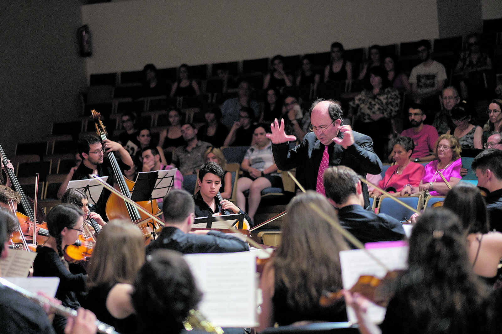 Concierto de la Orquesta Juventudes Musicales-ULE en el Auditorio ‘Ángel Barja’ del Conservatorio. | DANIEL MARTÍN
