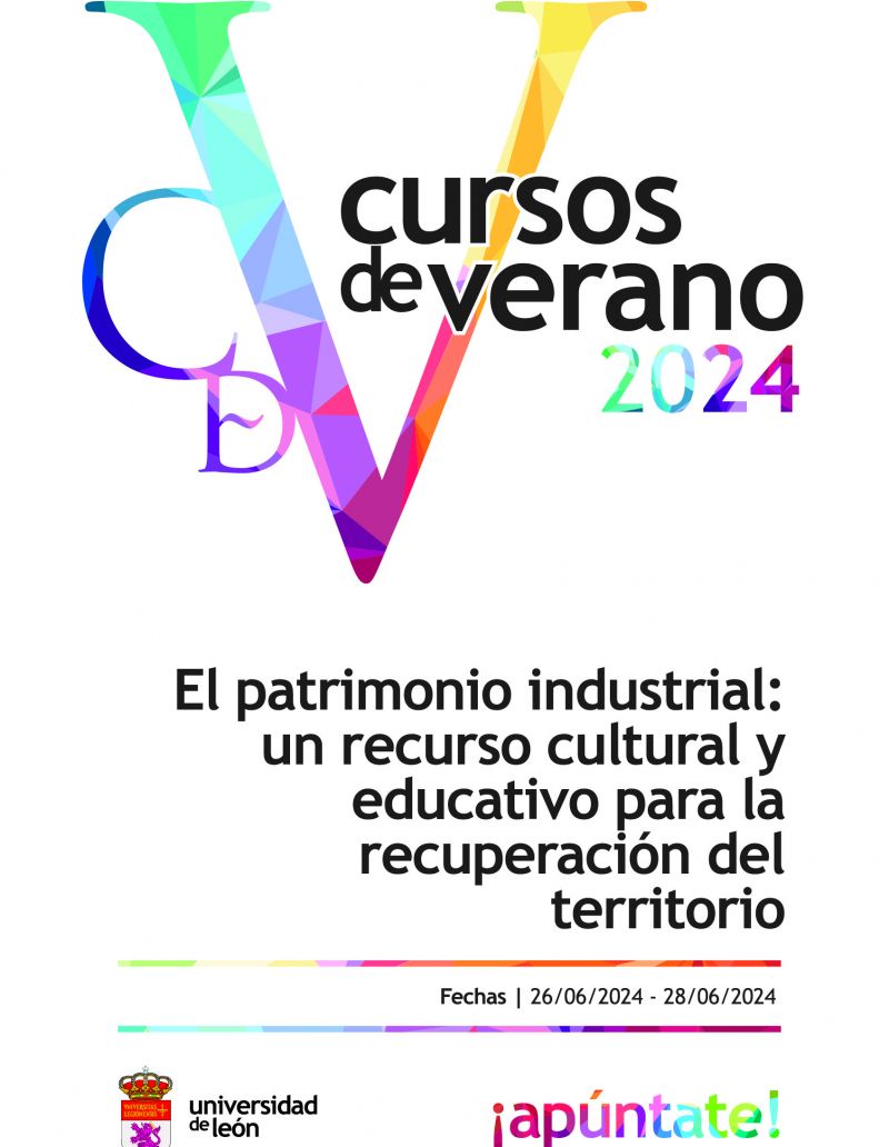 Cartel de los cursos de verano. Cartel de los cursos de verano.
