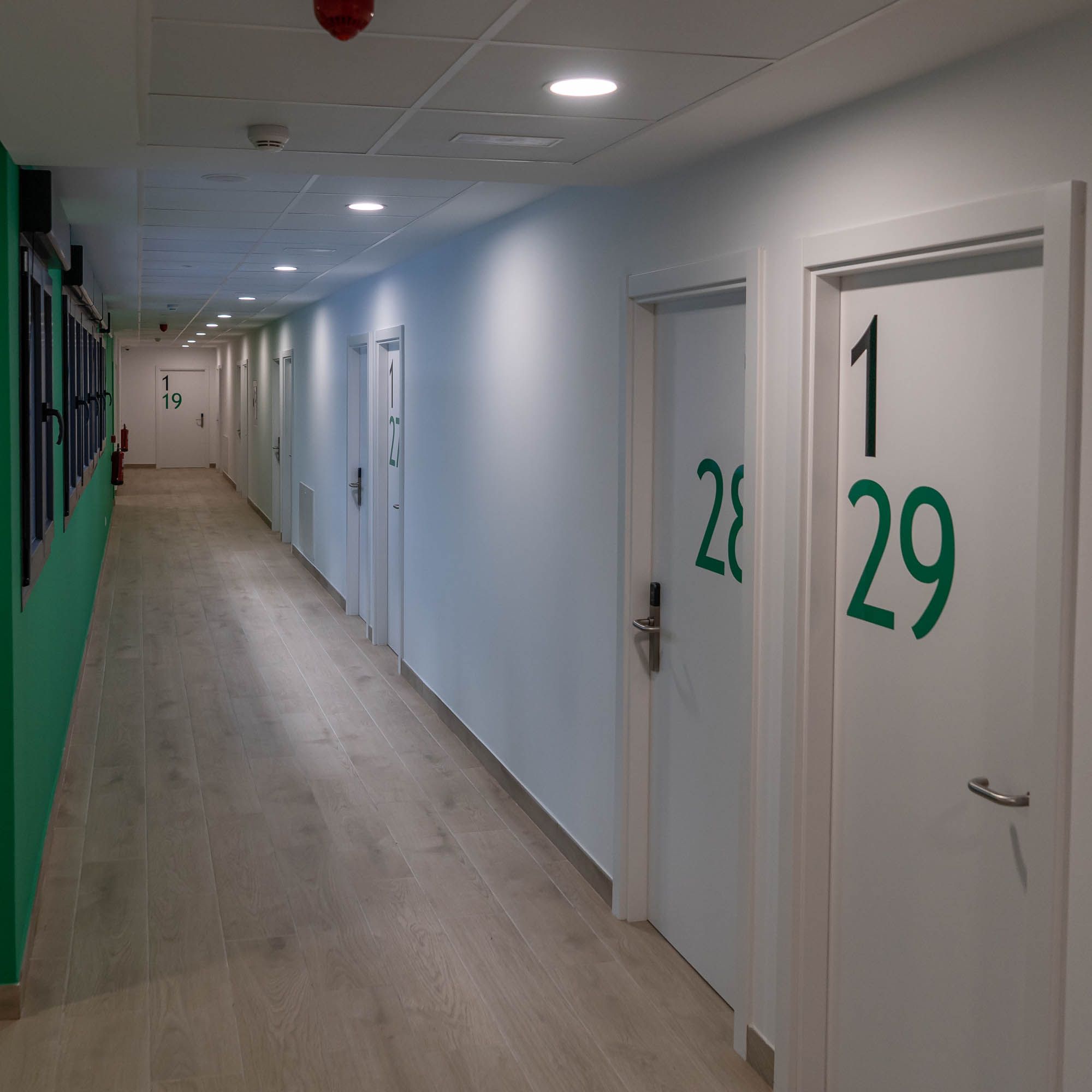 Entrañas del Colegio Mayor 'La Tebaida' que ya deja ver su interior. 