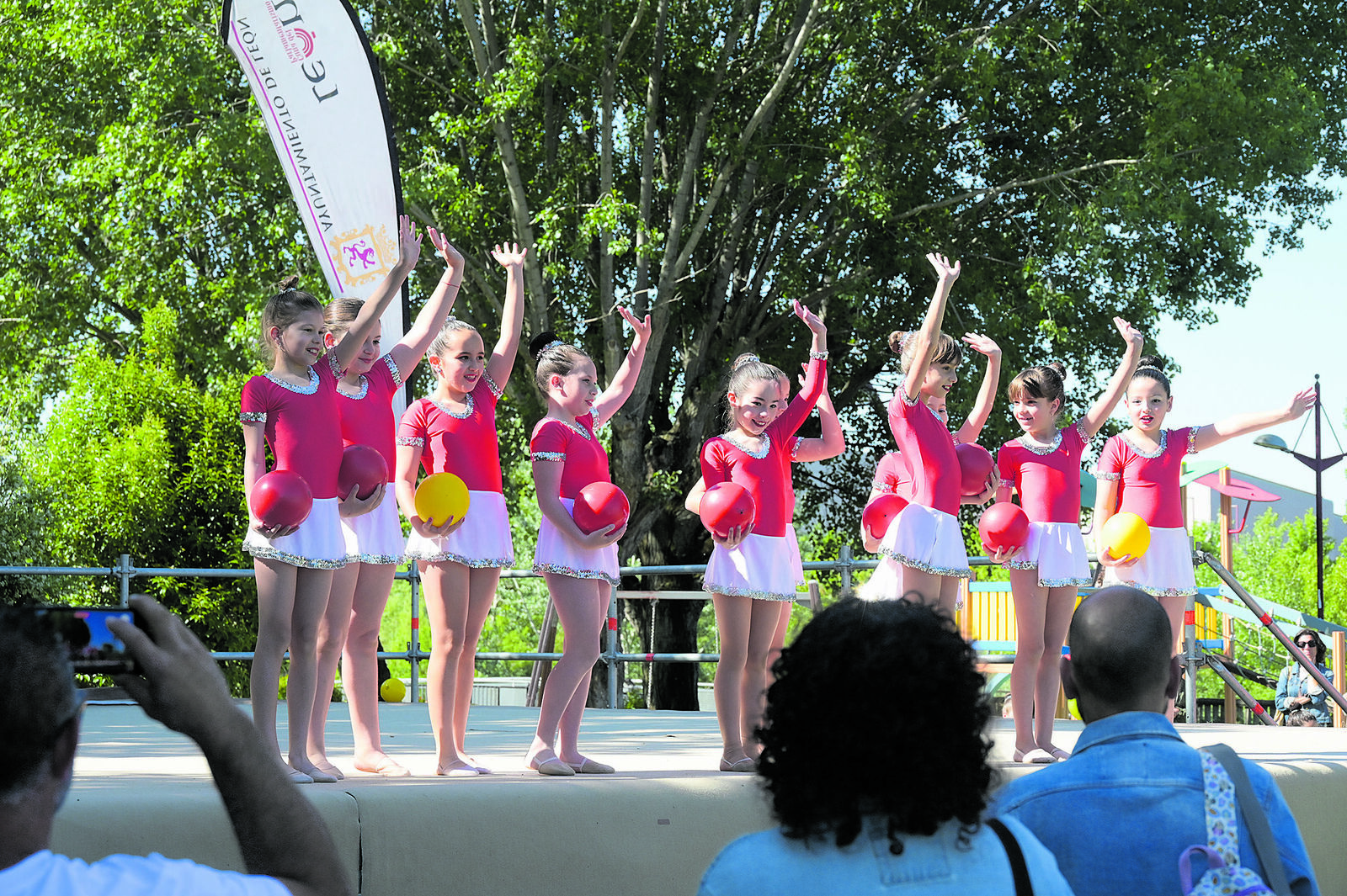 Imagen de una de las competiciones de gimnasia rítmica