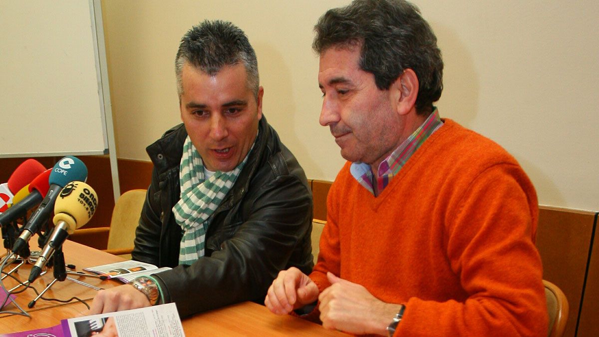 Santiago Macías y Miguel Varela, en la presentación del ciclo de piano. | César Sánchez (Ical)