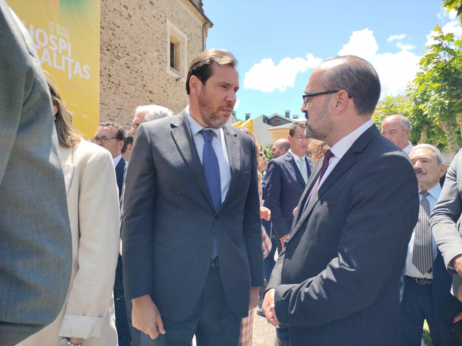 Óscar Puente junto a Marco Morala en Las Edades del Hombre.