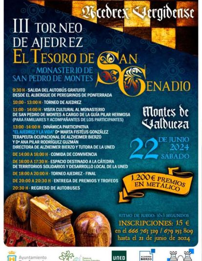 JORNADAS AJEDREZ MONASTERIO 2024 . JORNADAS AJEDREZ MONASTERIO 2024 .