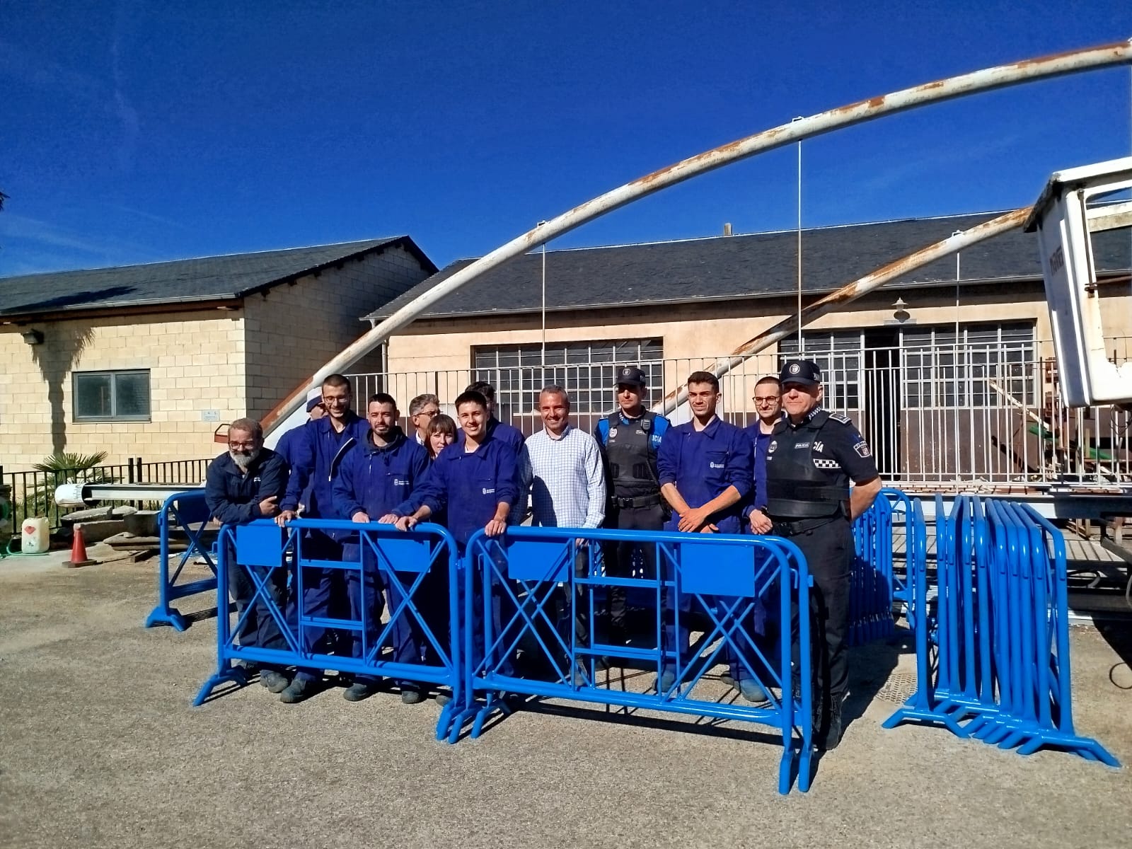 Entrega de las vallas.