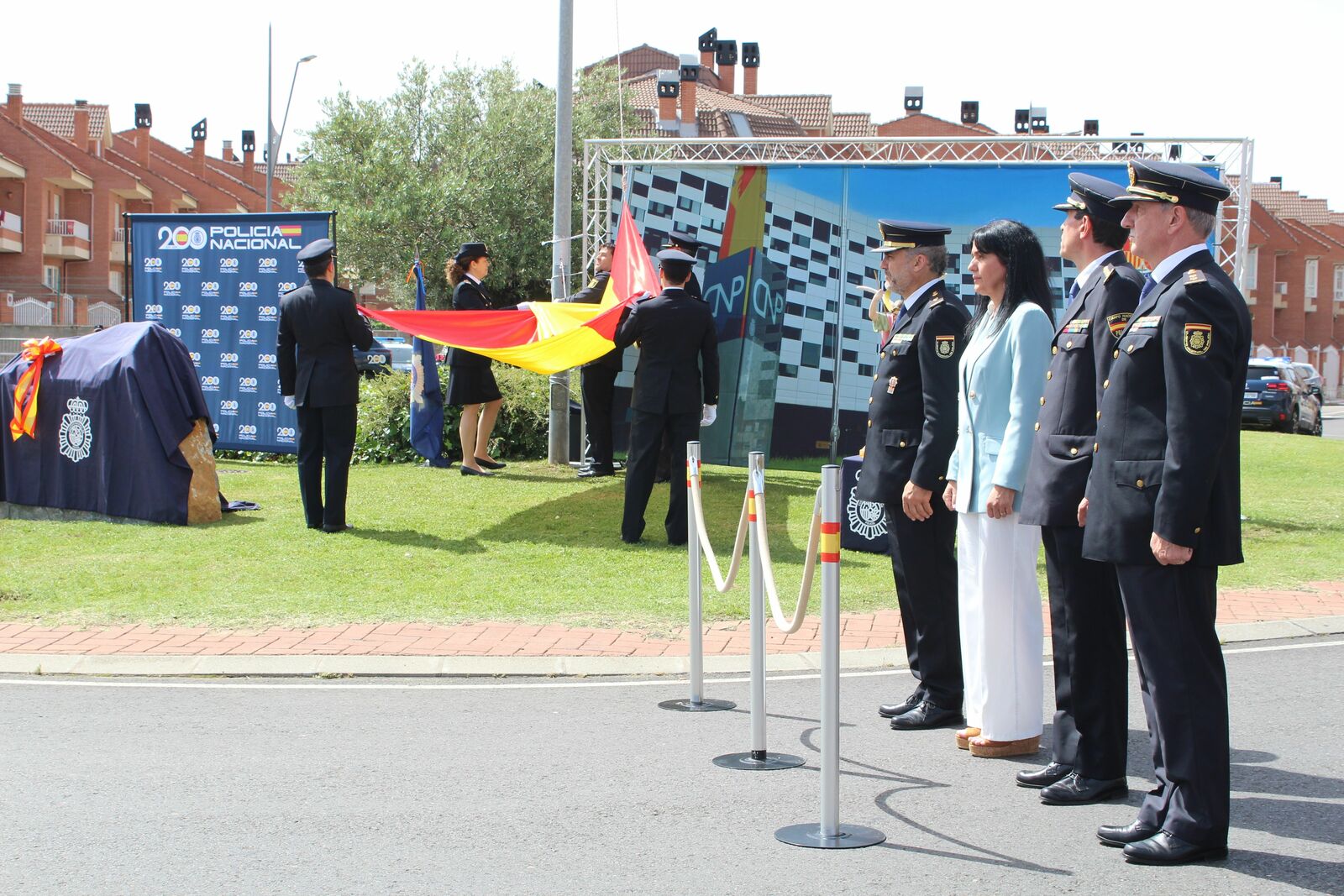 Imagen de la inauguración de la glorieta dedicada a la Policía Nacional en San Andrés. | L.N.C.