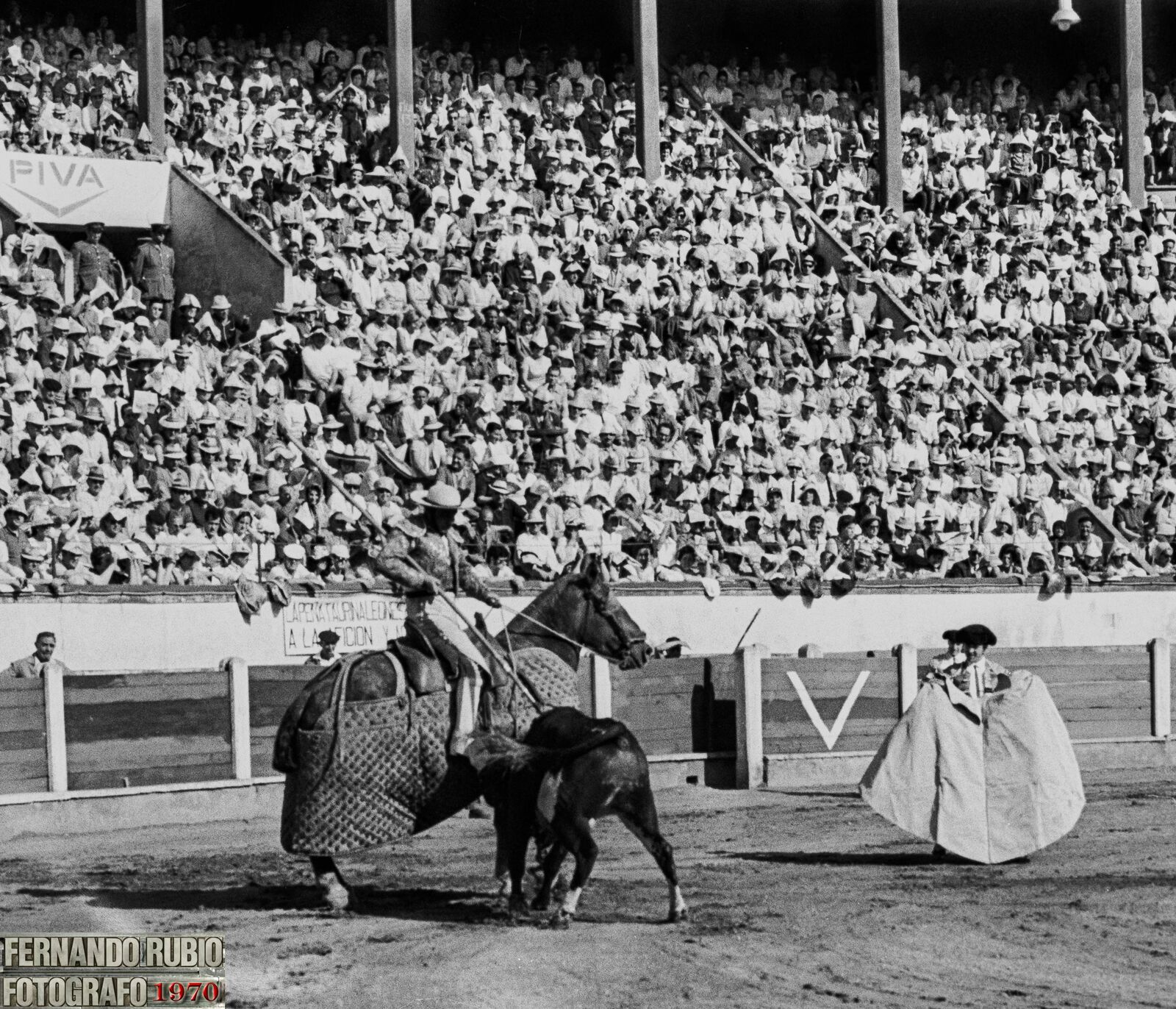La plaza de toros en 1970. La plaza de toros en 1970.