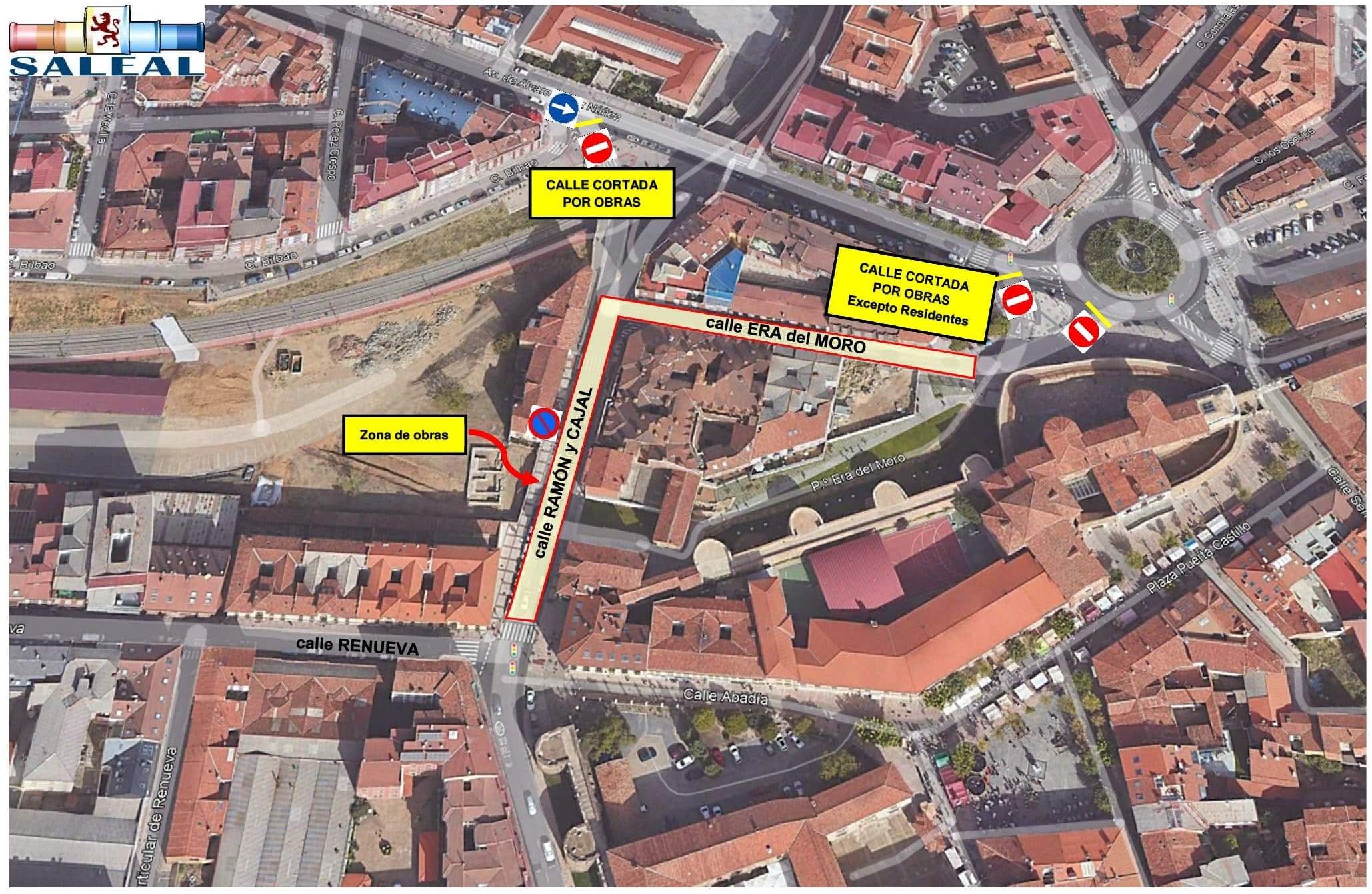 Plano de señalización de la calle Ramón y Cajal. | L.N.C.