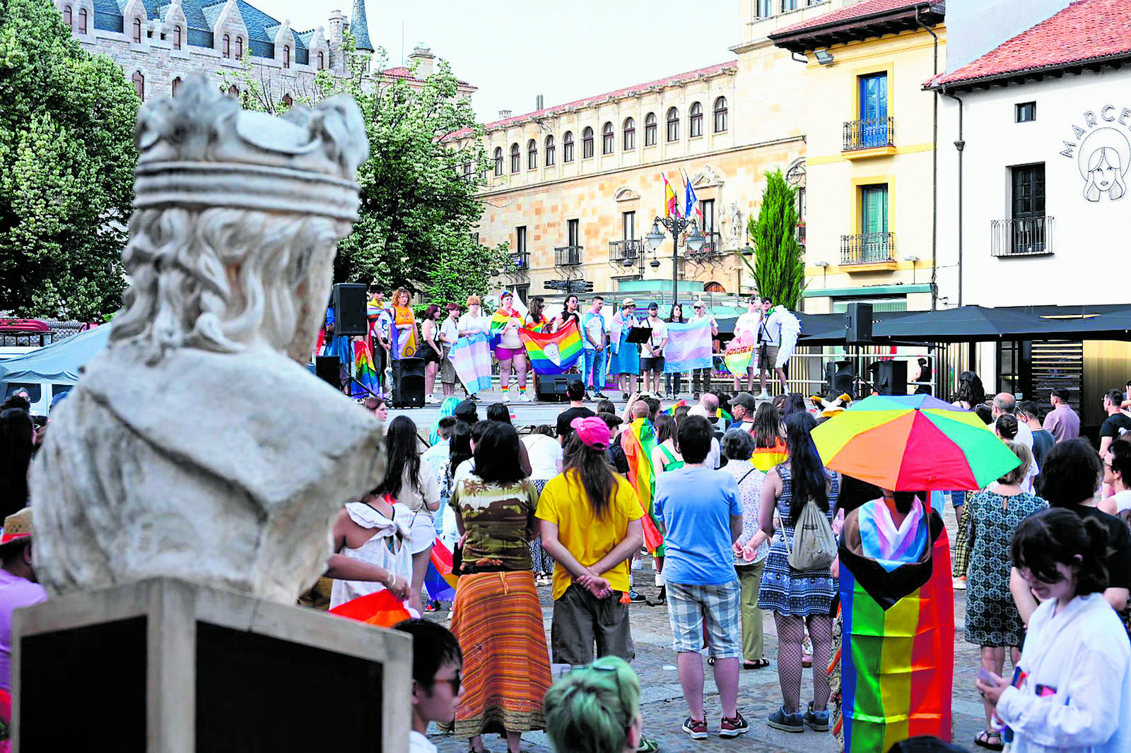 Manifestación del Día del Orgullo celebrada el pasado viernes en León. | SAÚL ARÉN