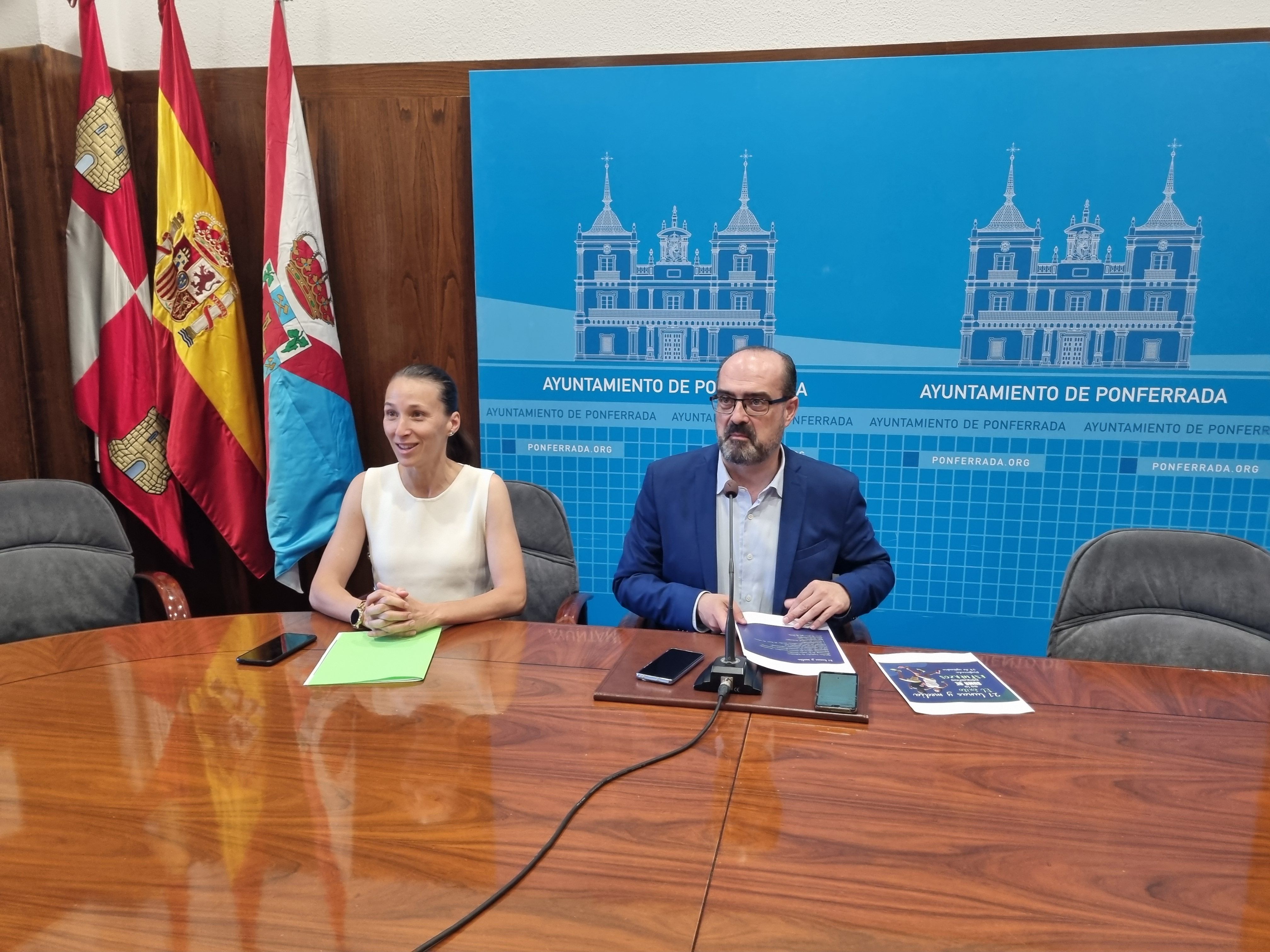 Momento de la presentación de la Media Maratón de Ponferrada | RAÚL FERNÁNDEZ