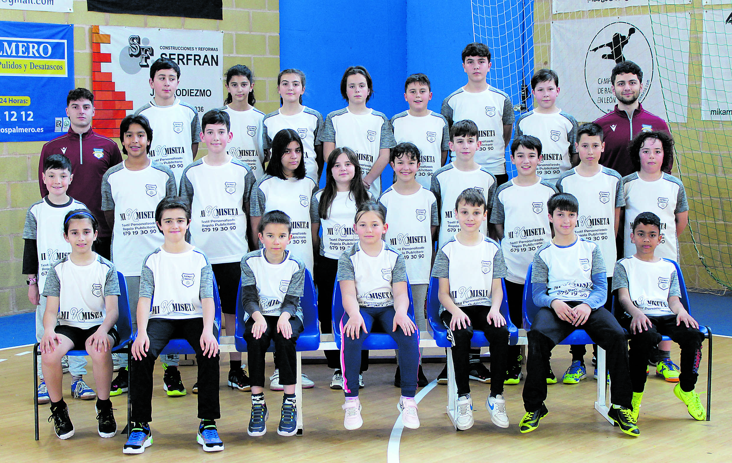 Imagen del equipo alevin del Sariegos