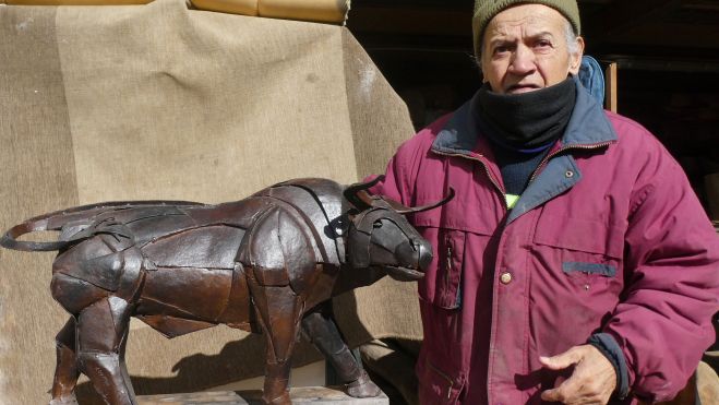 El toro ‘Descarado” antes de engordar para ir hasta Gordoncillo (León).