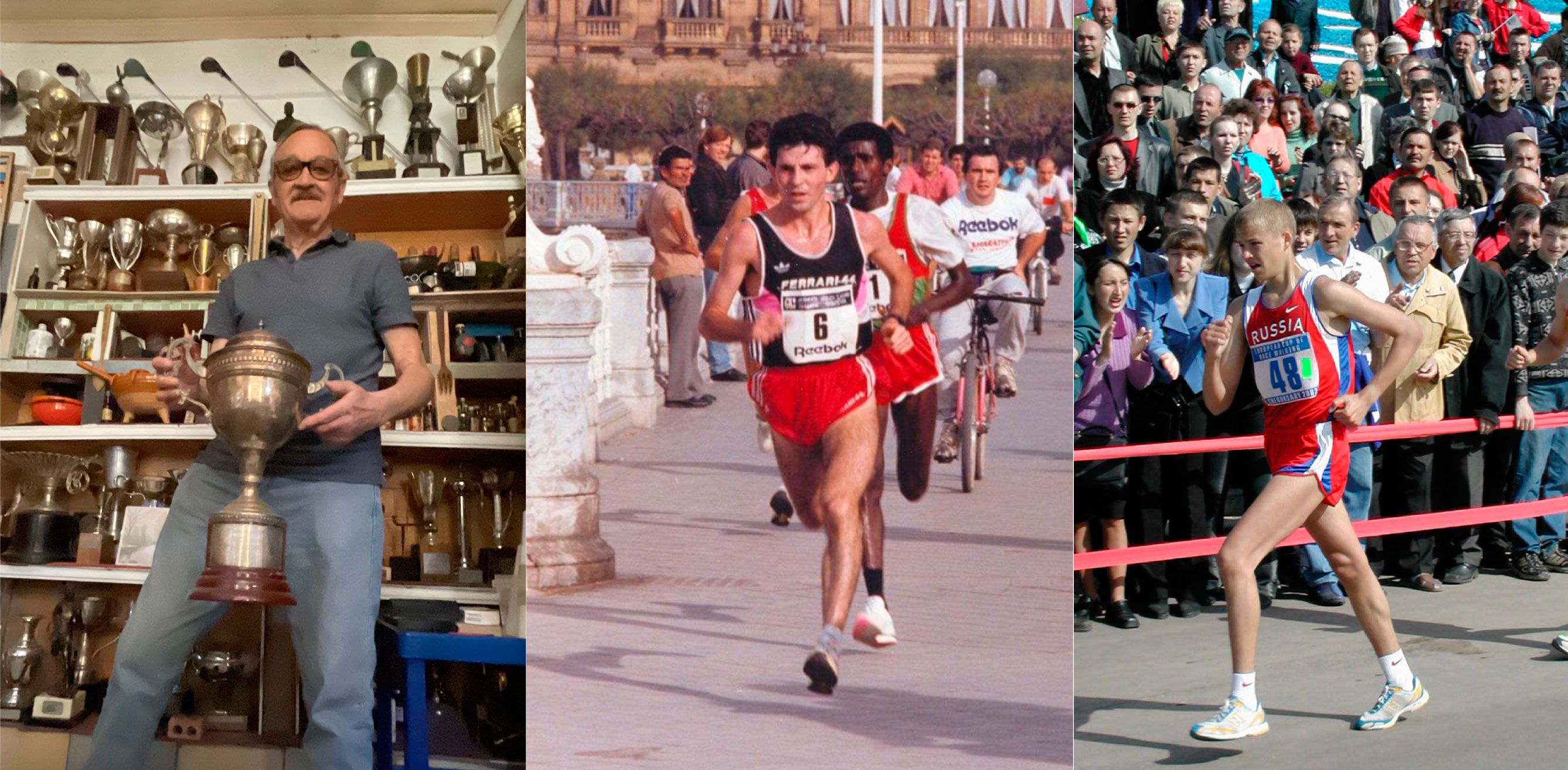 De izquierda a derecha, Antonino Baños, rodrigo Gavela y paco Arcilla, los tres fondistas leoneses que protagonizarán la primera de las mesas redondas.