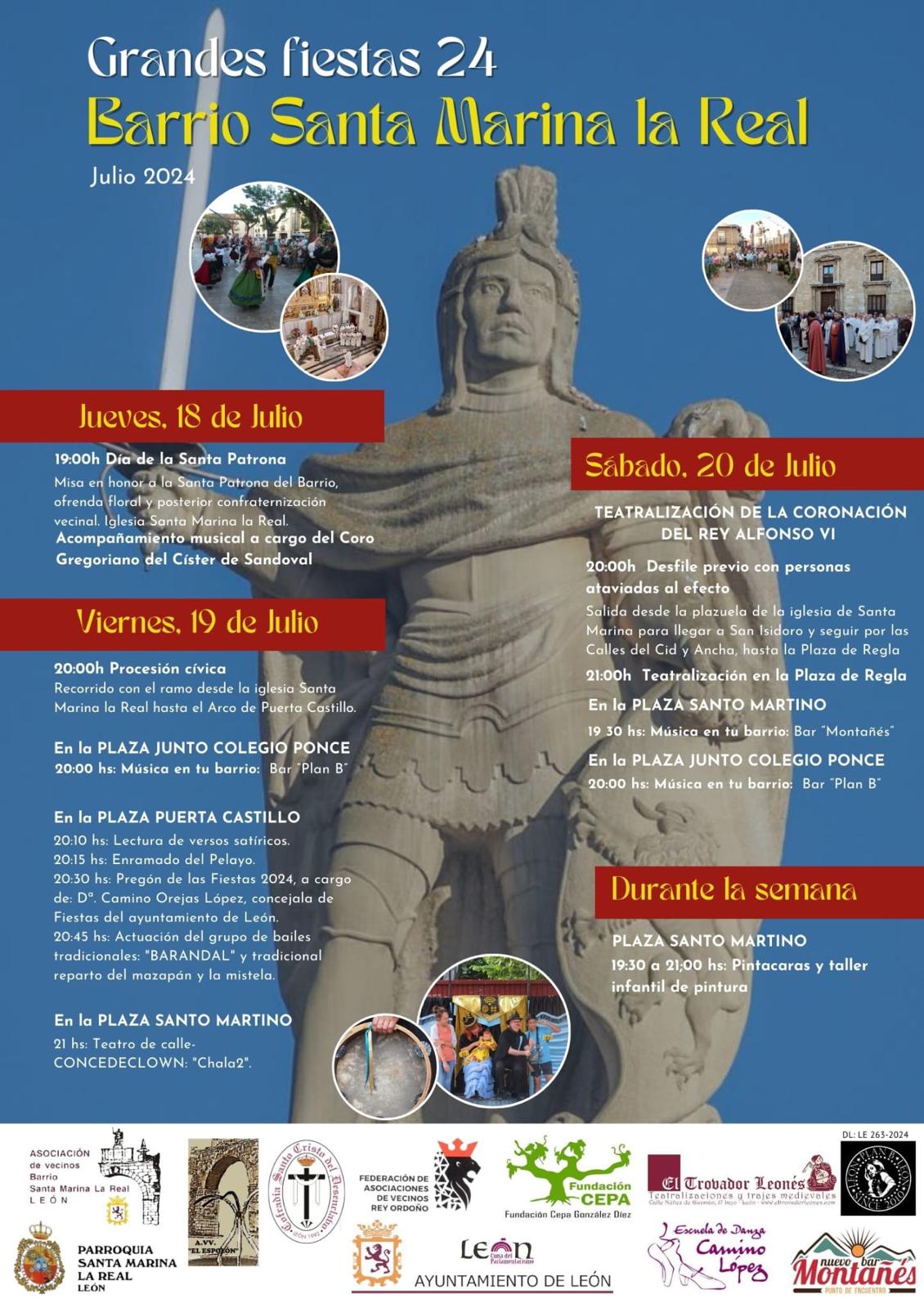 Programa de fiestas del barrio Santa Marina la Real. | L.N.C.