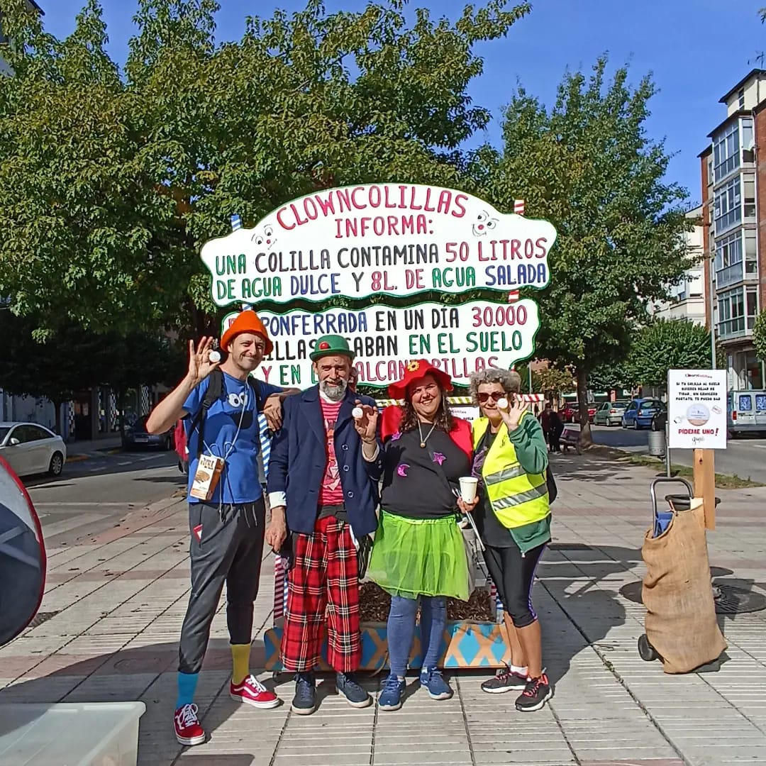 El movimiento Clown Colillas celebra sus primeros 5 años de vida con una nueva actividad de concienciación. 
