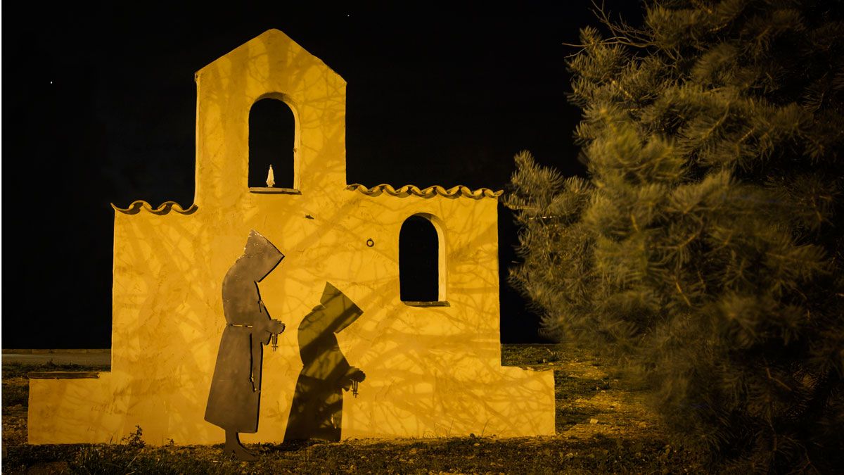 Recreación de lo que pudo ser el monasterio ‘dúplice’ (de monjes y monjas) de Santiago del que no  queda ni una sola piedra pero sí su historia.