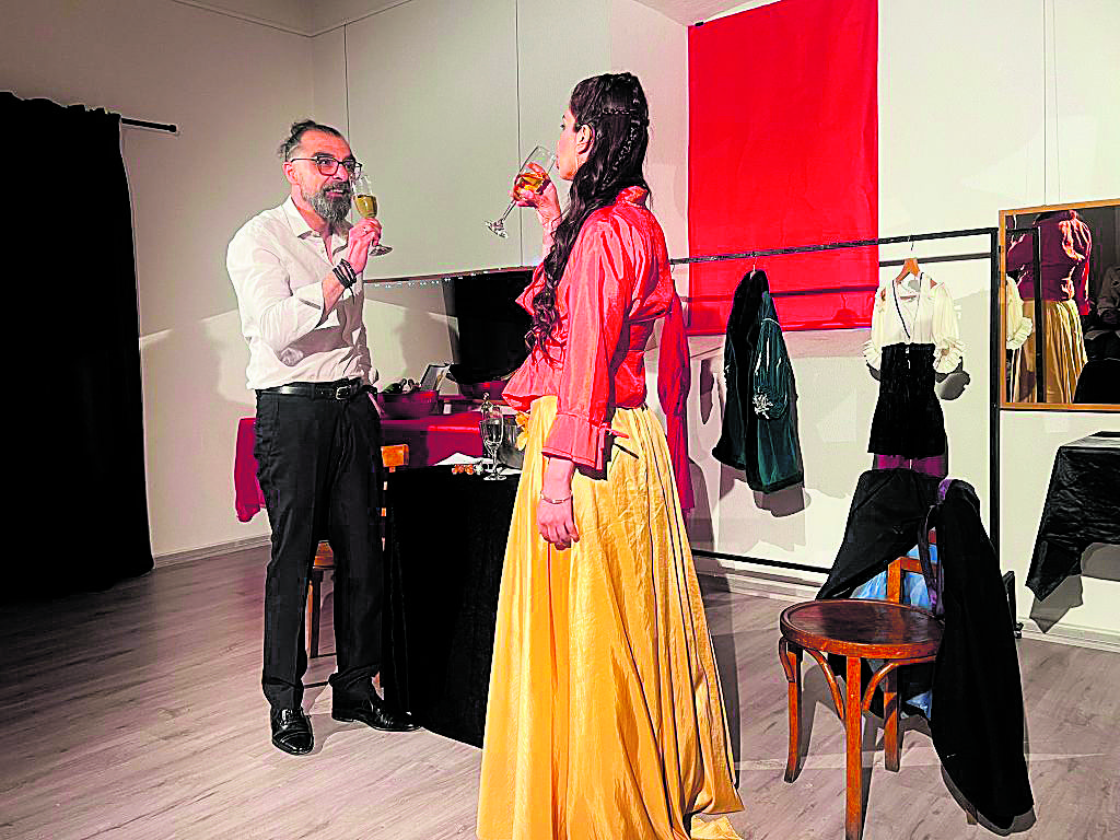 Una de las tres representaciones de Microteatro. | MICROTEATRO