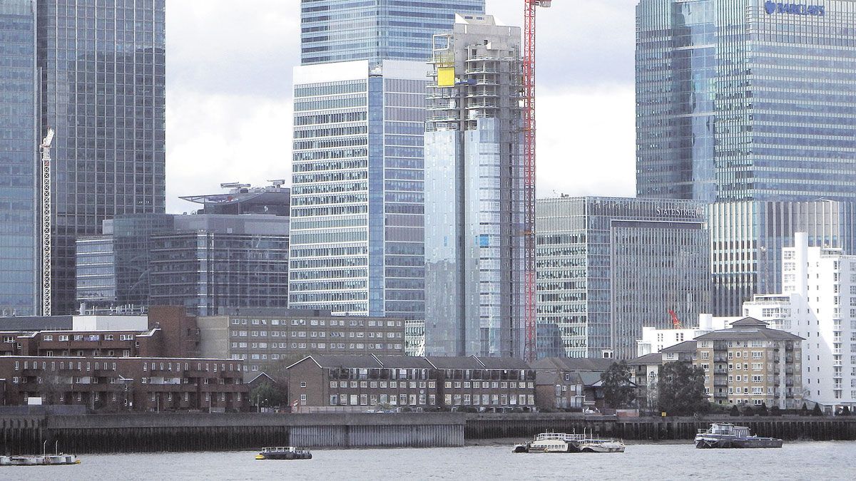 Dollar Bay, edificio que se está construyendo en Londres con vidrio de la factoría berciana de Tvitec.